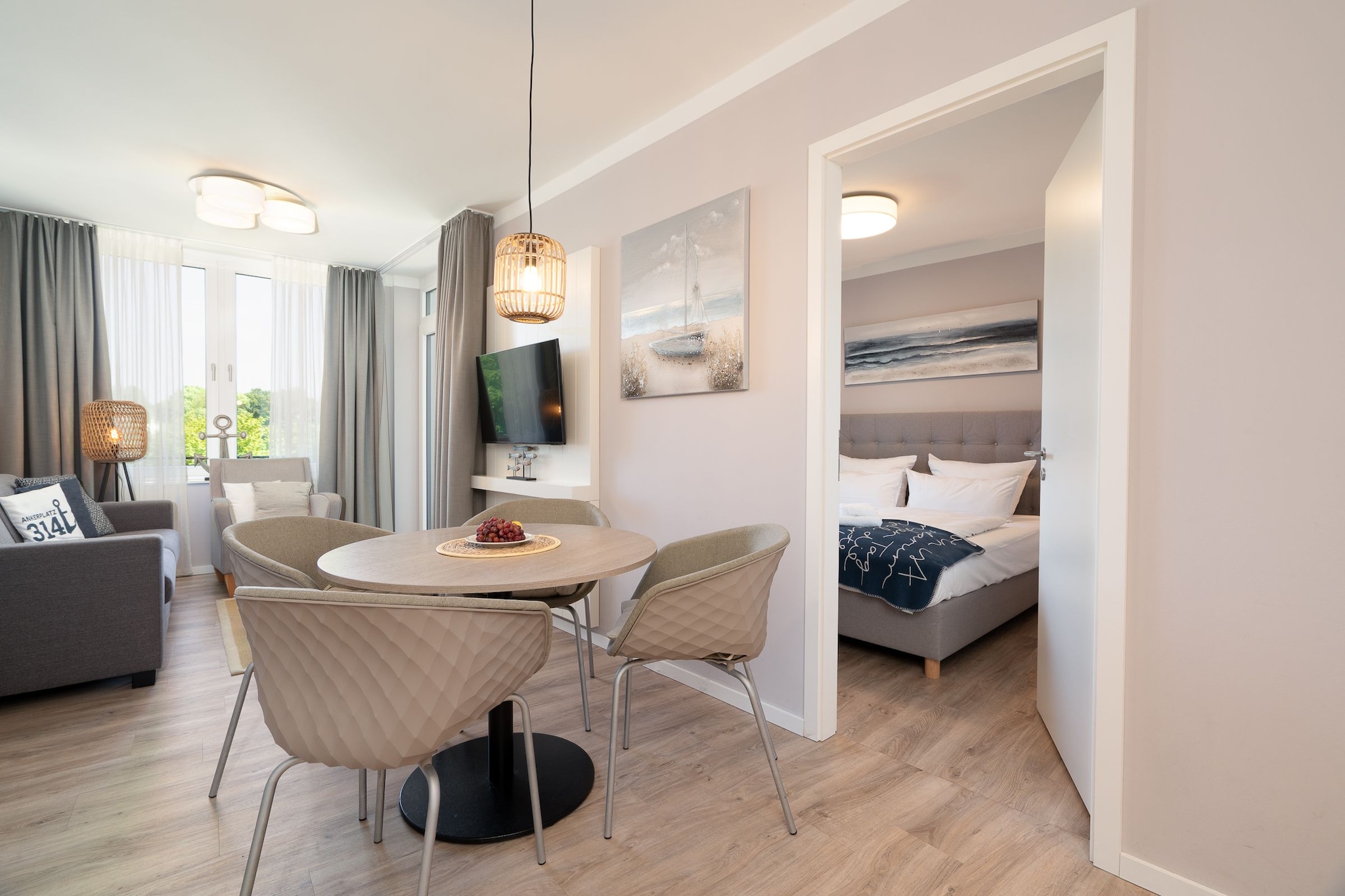 Godewindpark Travemünde Exklusives Apartment 3.14 - luxuriös - Eetkamer