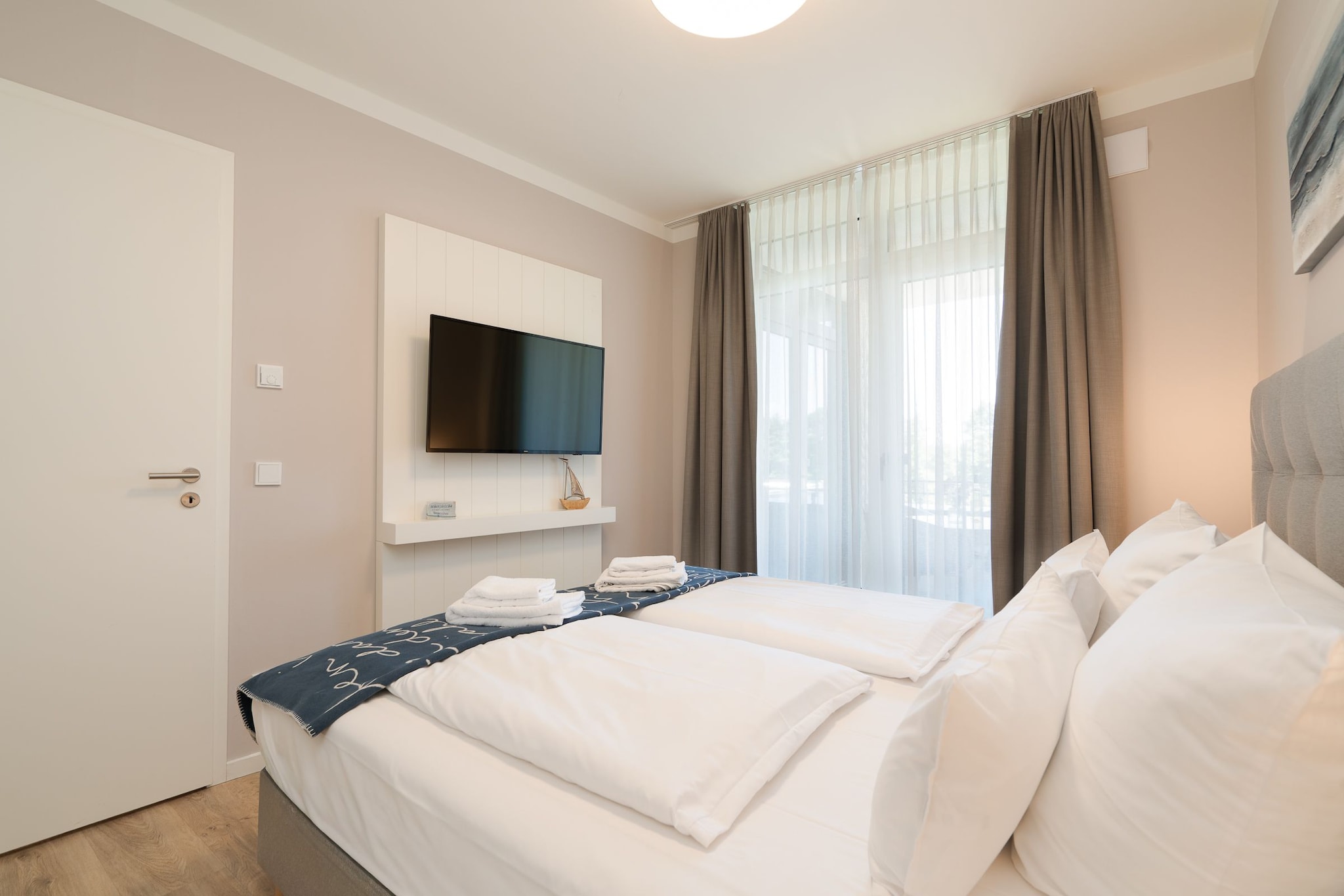 Godewindpark Travemünde Exklusives Apartment 3.14 - luxuriös - Slaapkamer