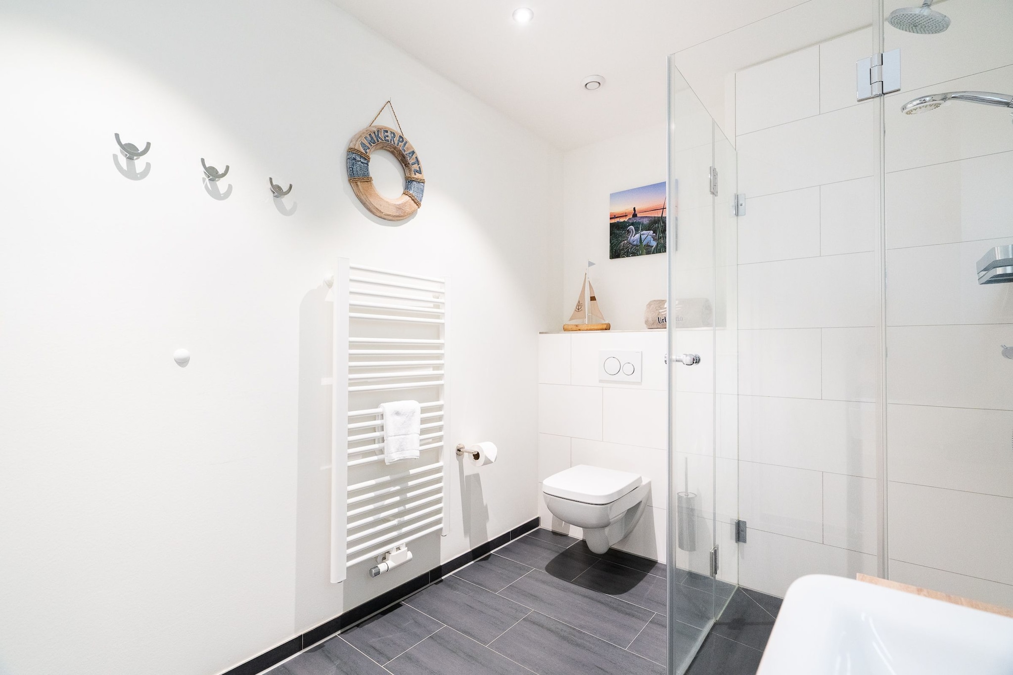 Godewindpark Travemünde Exklusives Apartment 3.14 - luxuriös - Badkamer