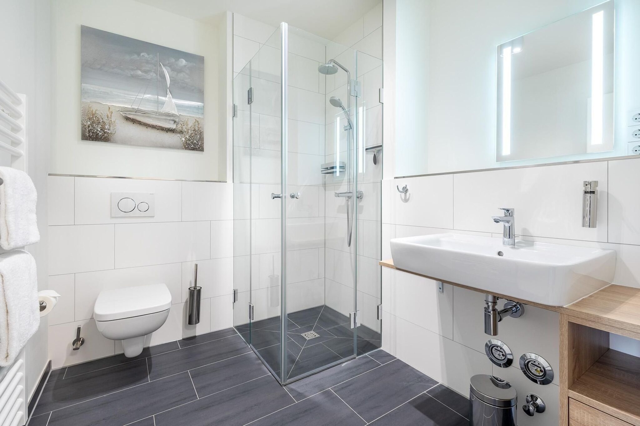 Godewindpark Travemünde Deluxe-Apartment 1.14 - Bathroom