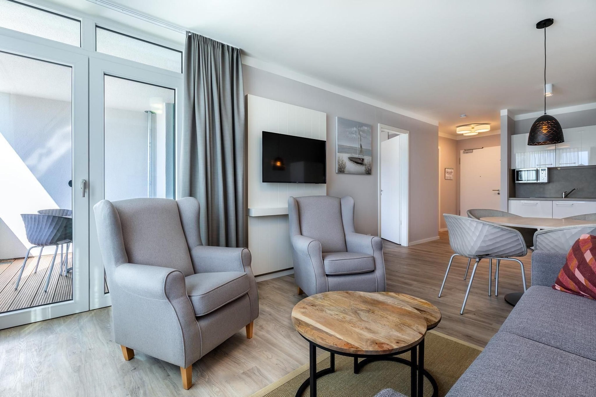 Godewindpark Travemünde Deluxe-Suite 1.15 - Living room