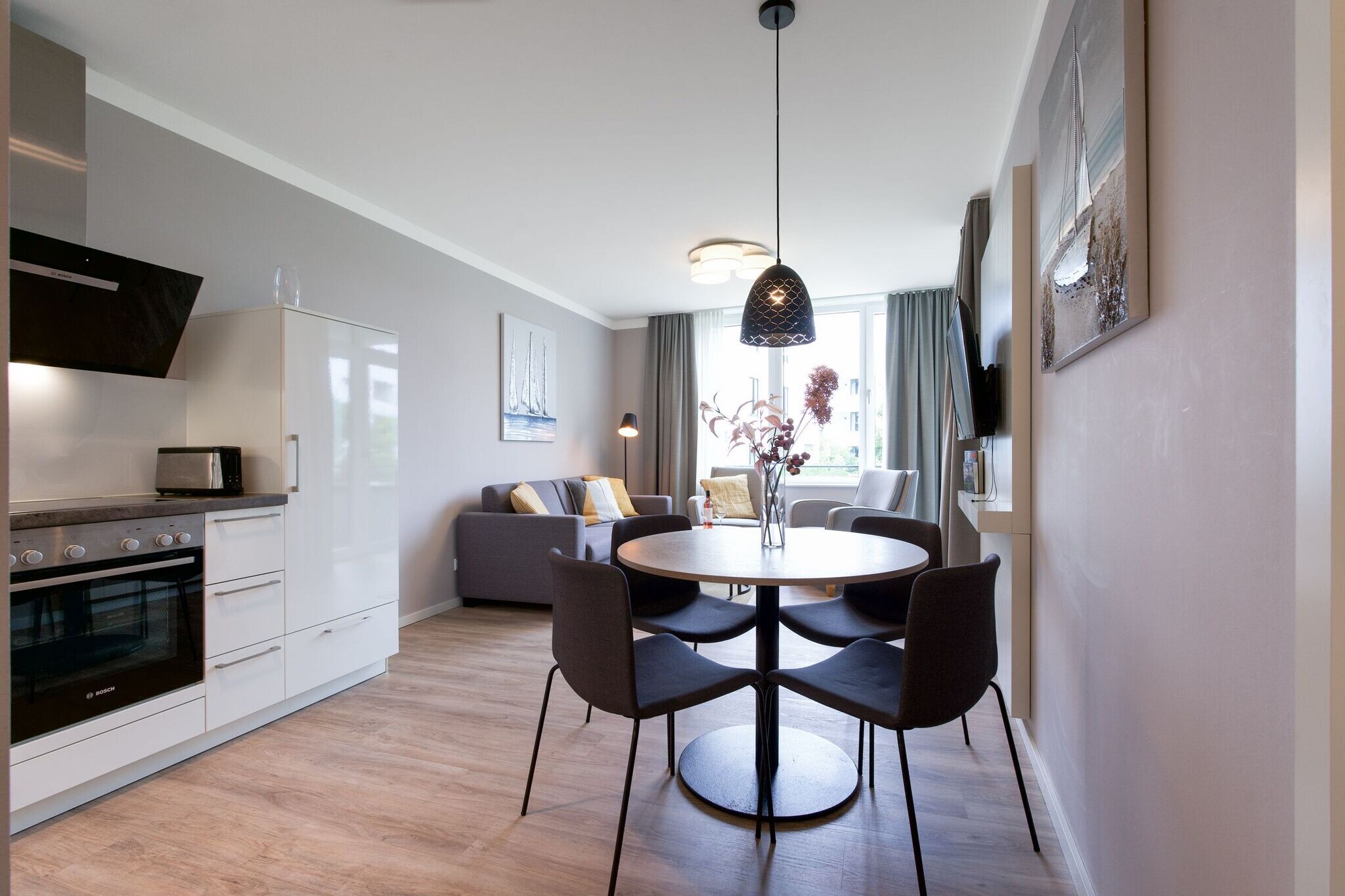 Godewindpark Travemünde Deluxe-Apartment 1.07 - Eetkamer