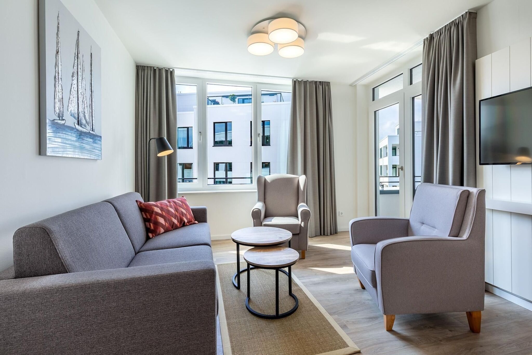 Godewindpark Travemünde Deluxe-Apartment 2.11 - Woonkamer