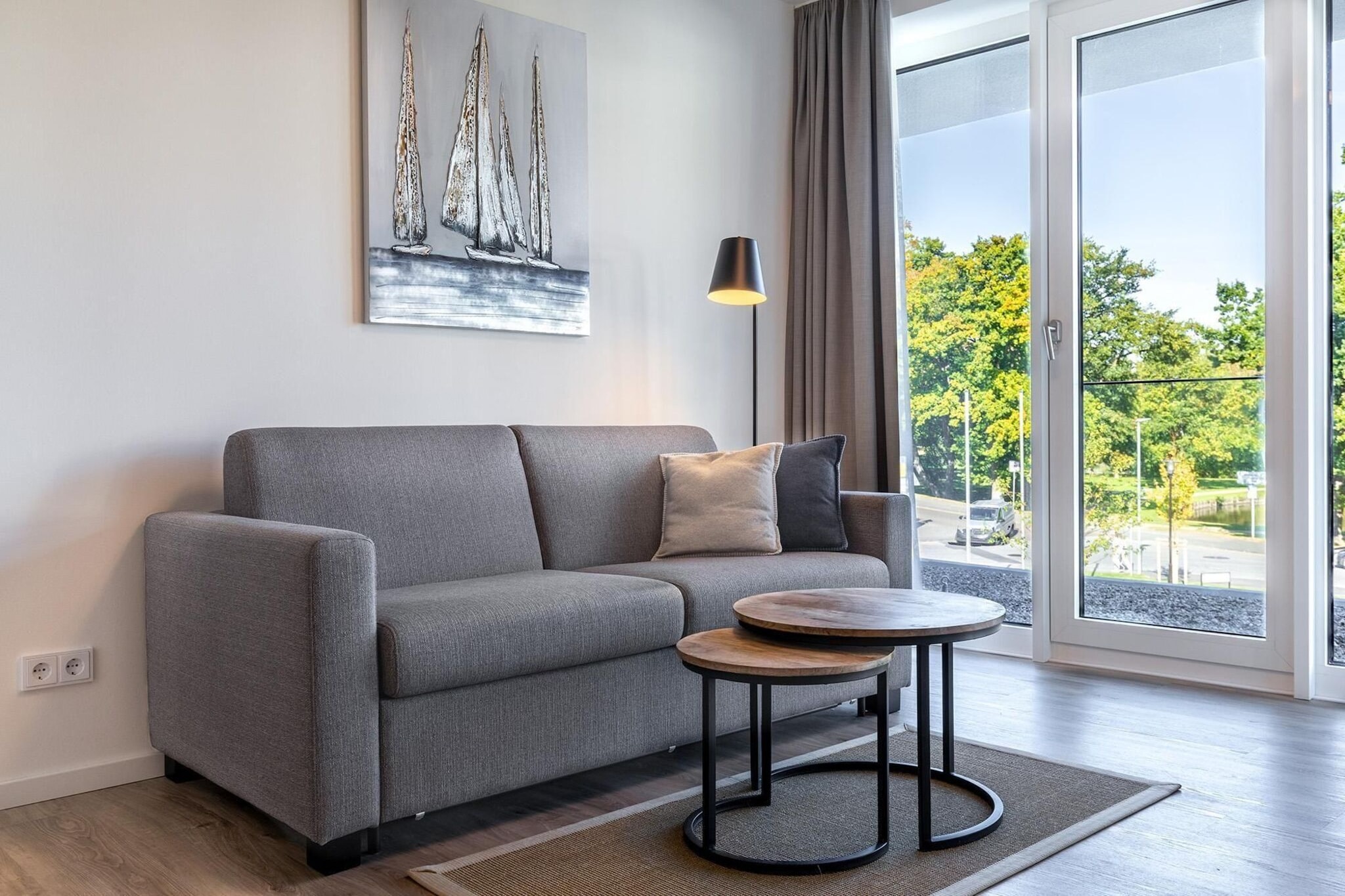 Godewindpark Travemünde Deluxe-Apartment 1.10 - Woonkamer