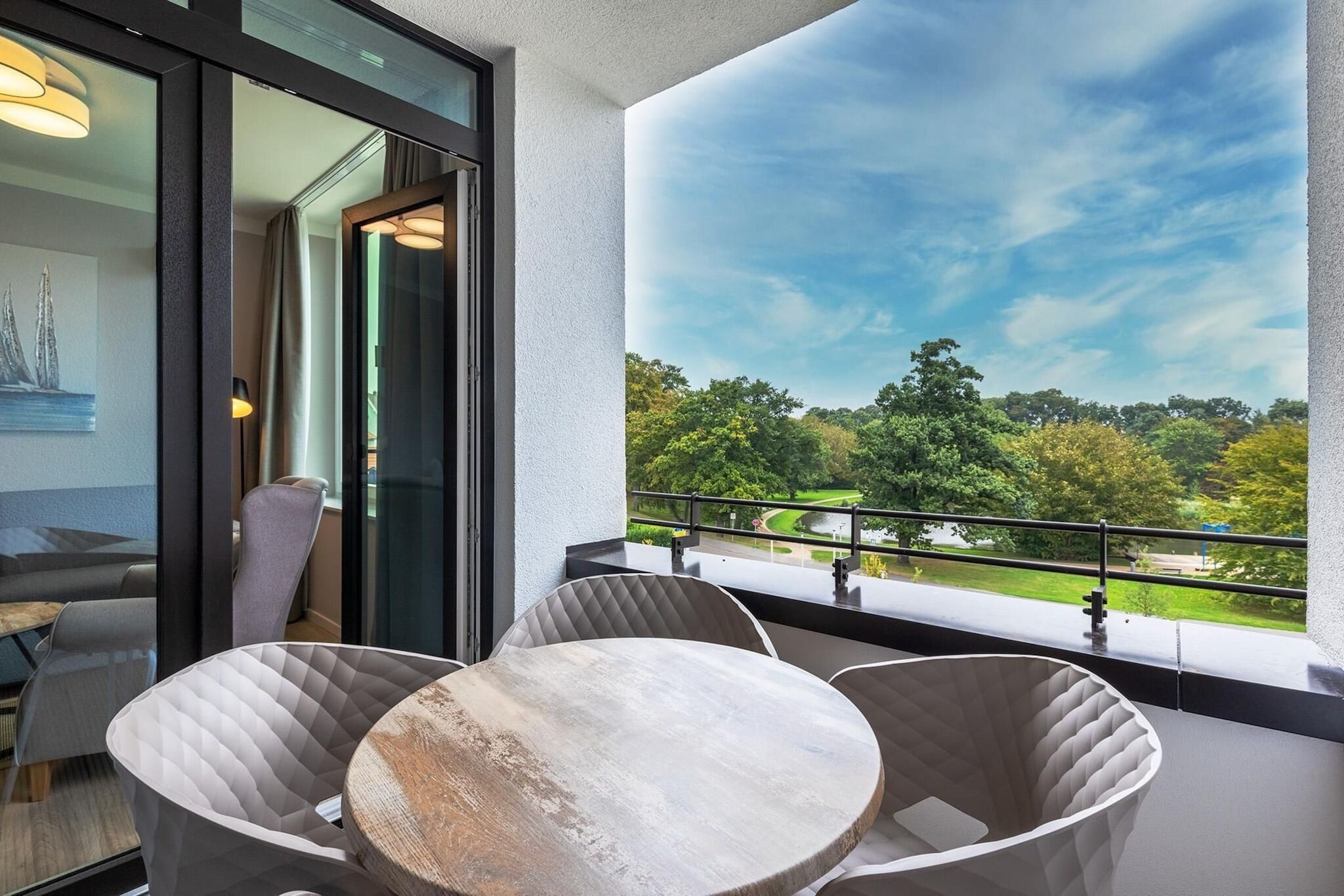 Godewindpark Travemünde Exklusives Apartment 3.08 - Terrasbalkon