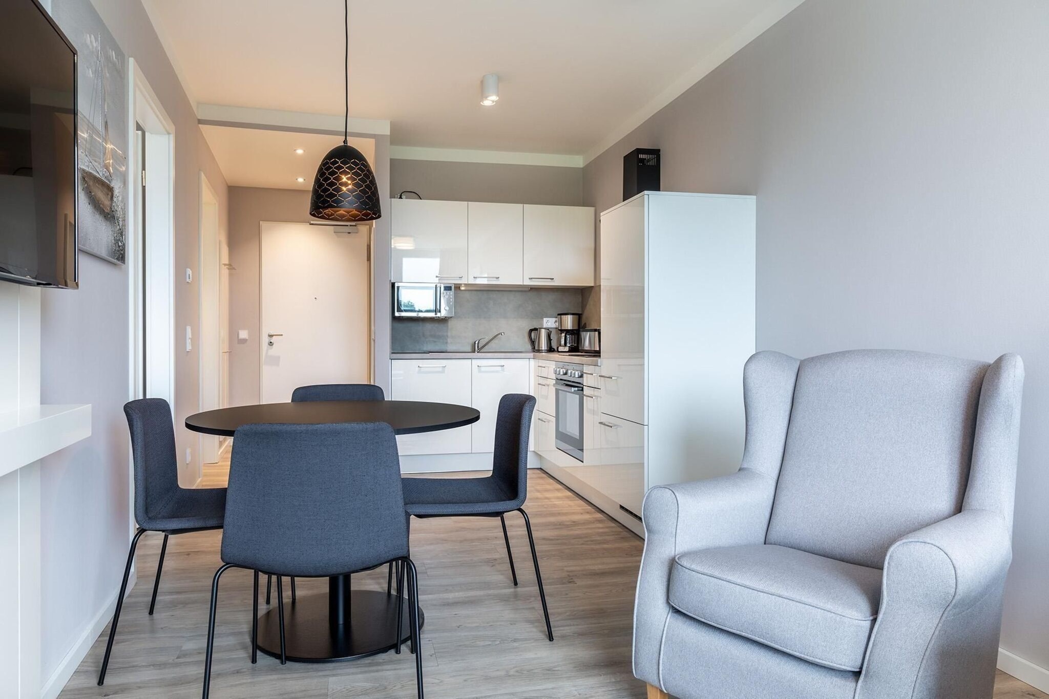 Godewindpark Travemünde Exklusives Apartment 3.08 - Eetkamer