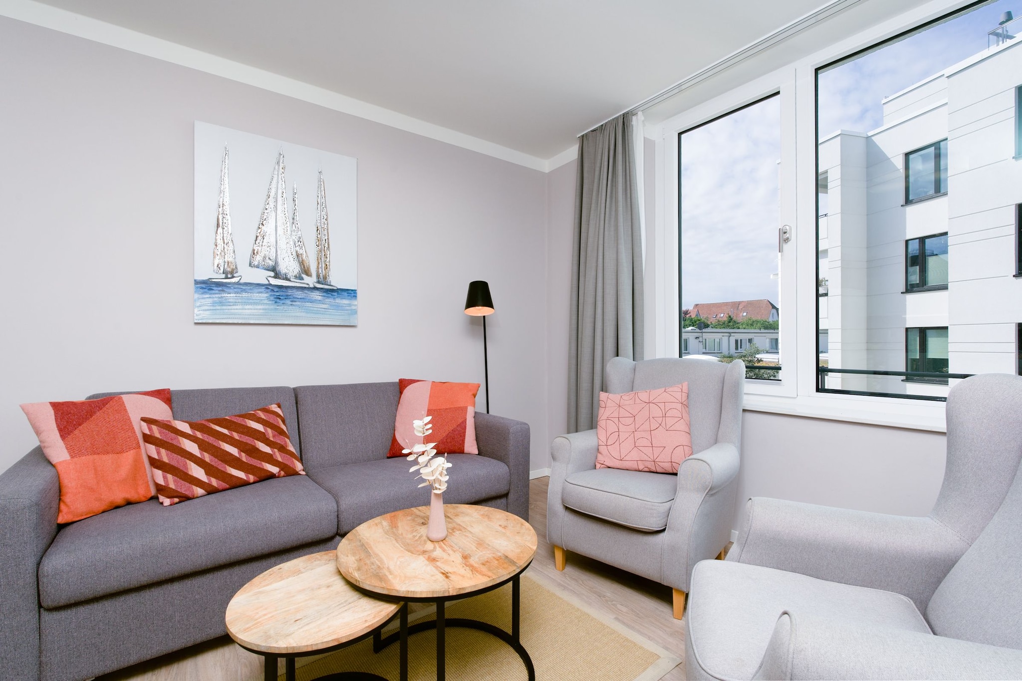 Godewindpark Travemünde Deluxe-Apartment 1.11 - Woonkamer