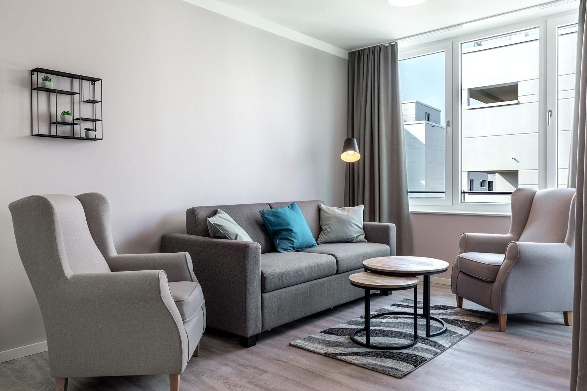 Godewindpark Travemünde Deluxe-Suite 2.01 mit West-Loggia und hundefreundlich - Salon