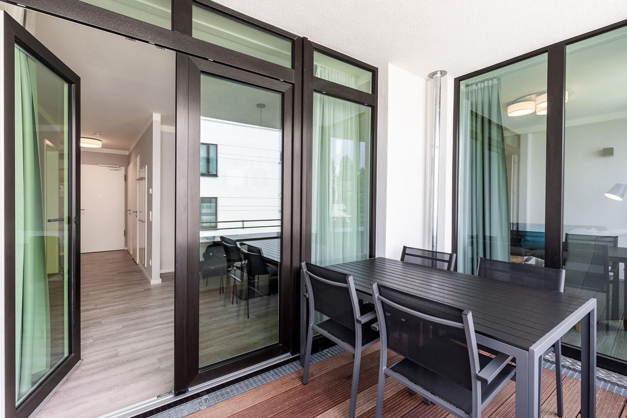 Godewindpark Travemünde Deluxe-Suite 2.01 mit West-Loggia und hundefreundlich - Terrasse / balcon