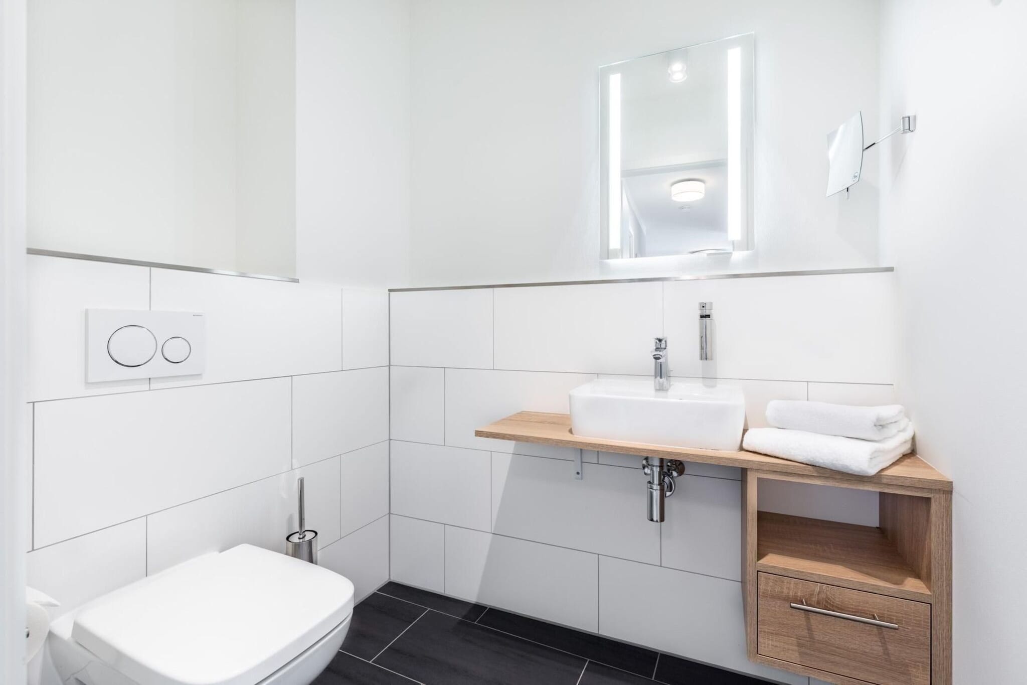 Godewindpark Travemünde Deluxe-Suite 1.17 mit West-Loggia - Badkamer