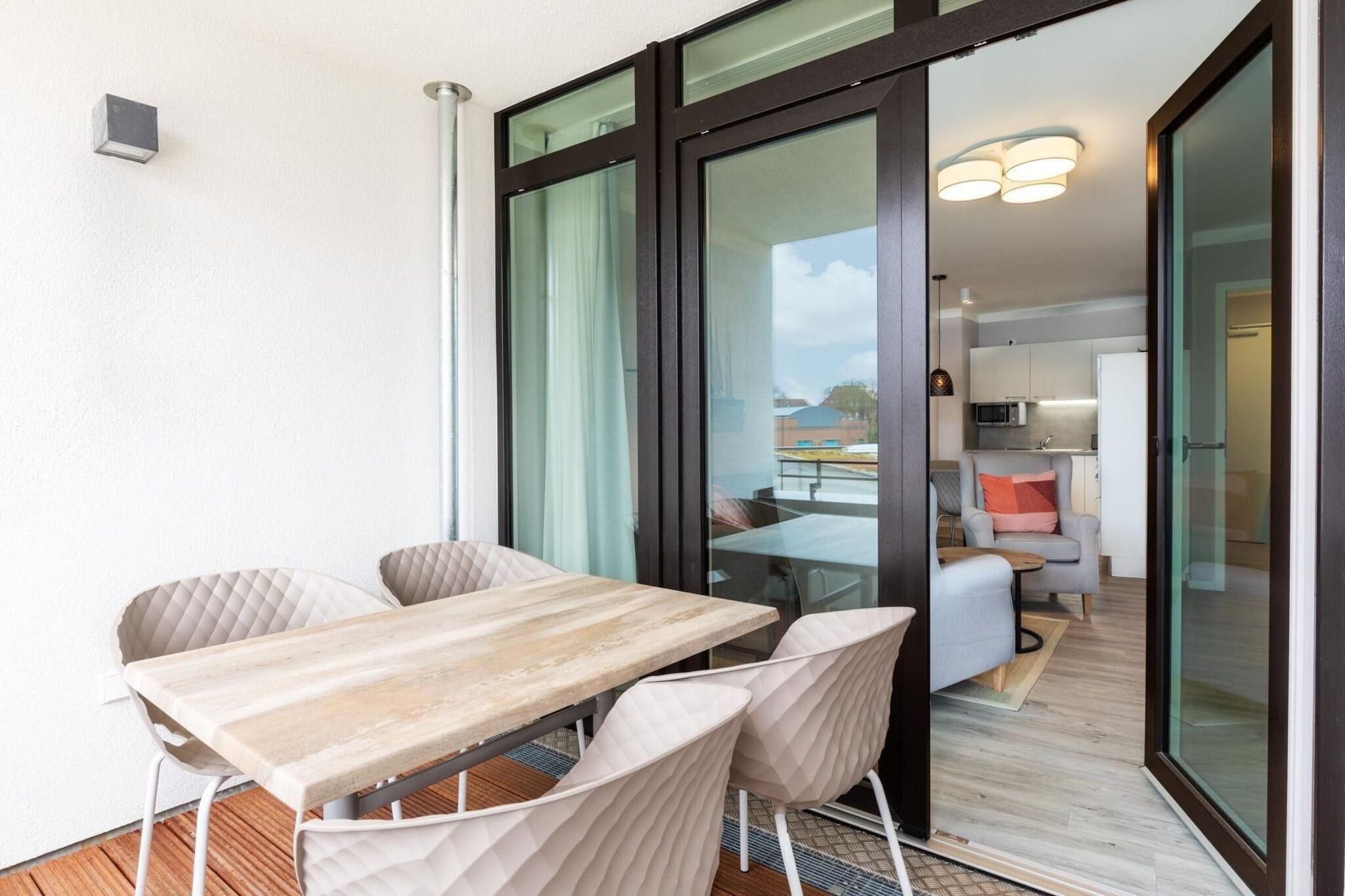 Godewindpark Travemünde Deluxe-Suite 1.17 mit West-Loggia - Terrasbalkon