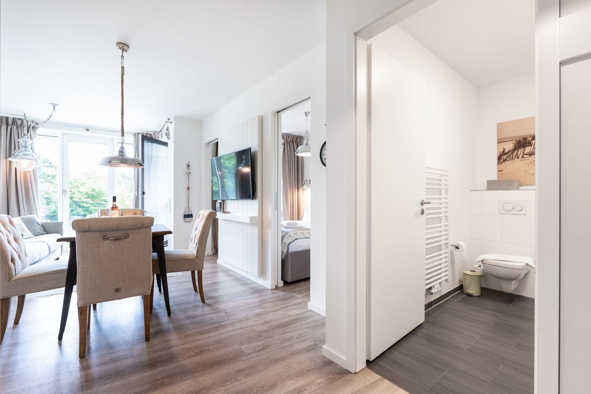 Godewindpark Travemünde Deluxe-Apartment 1.06 - Eetkamer
