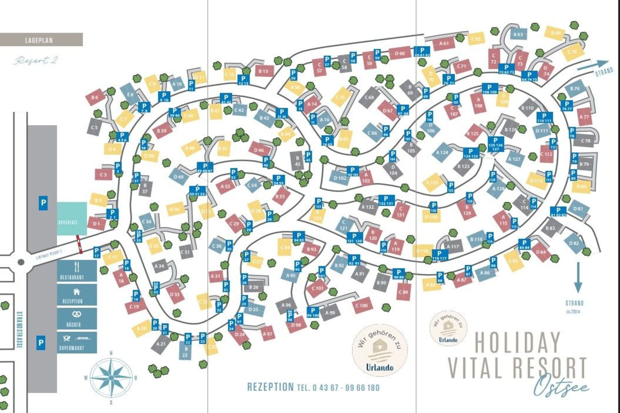 Holiday Vital Resort Ferienhaus 41 - Plattegrond