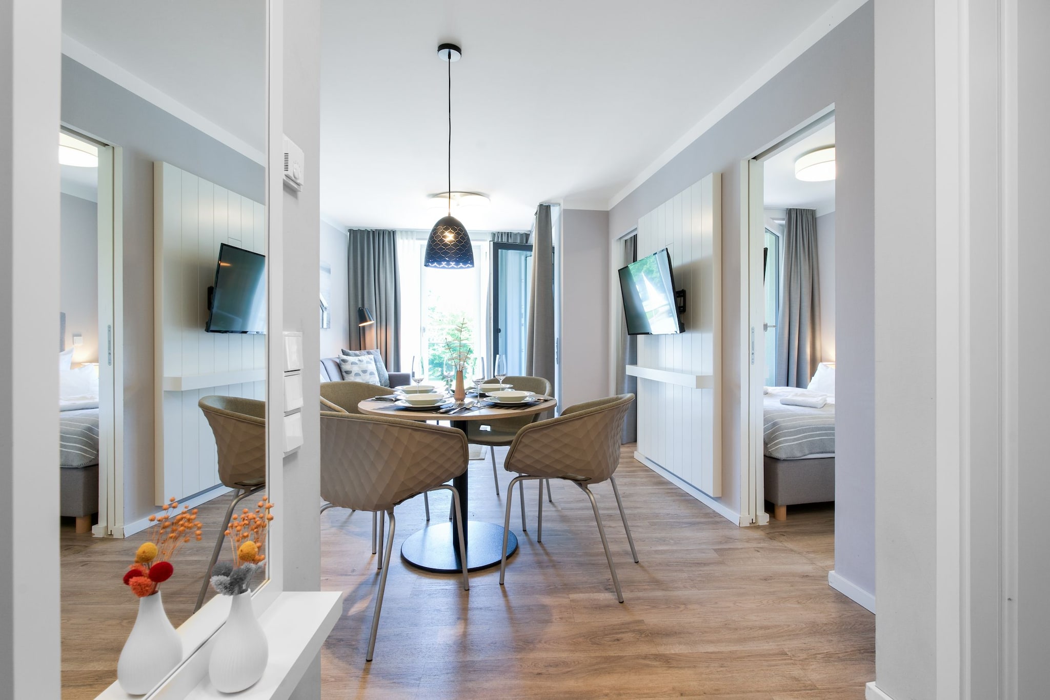 Godewindpark Travemünde Deluxe-Apartment 1.08 - Eetkamer