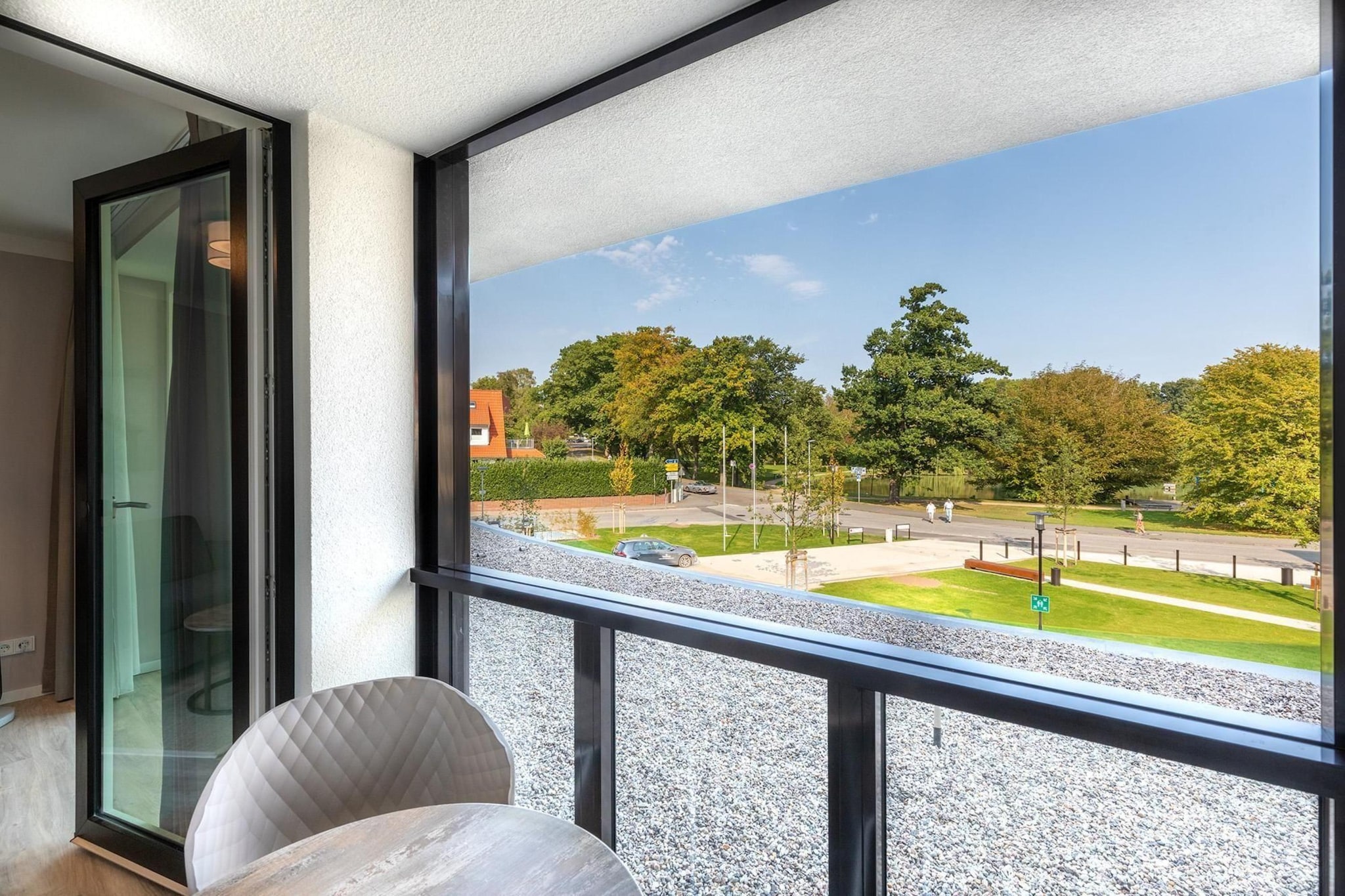 Godewindpark Travemünde Deluxe-Apartment 1.08 - Uitzicht zomer