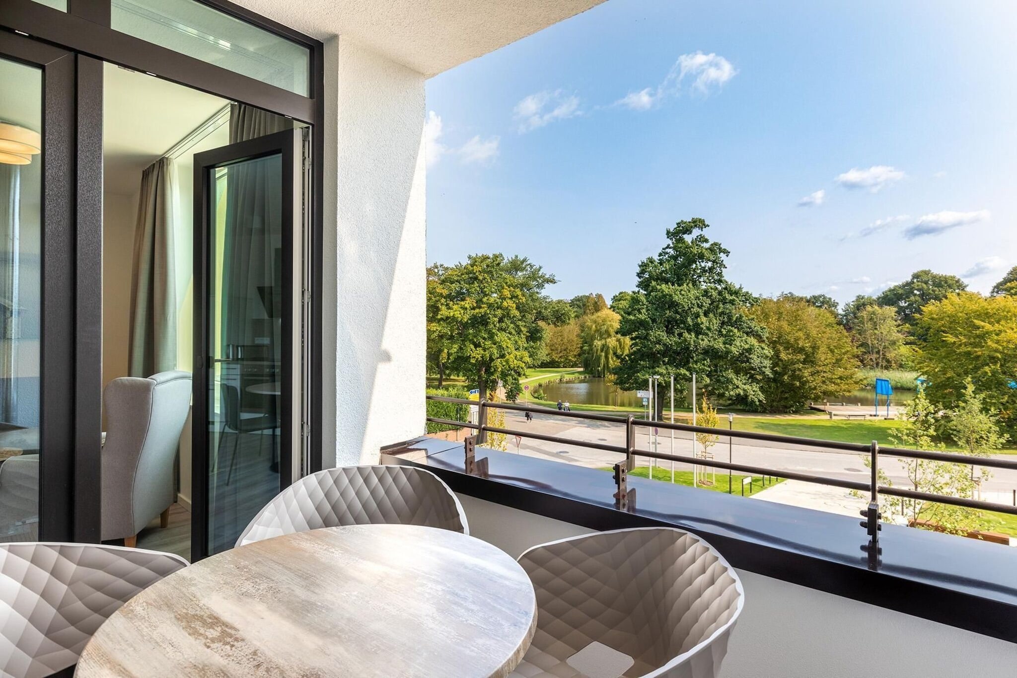 Godewindpark Travemünde Deluxe-Suite 2.04 mit Ost Loggia und Wellness - Terrasbalkon