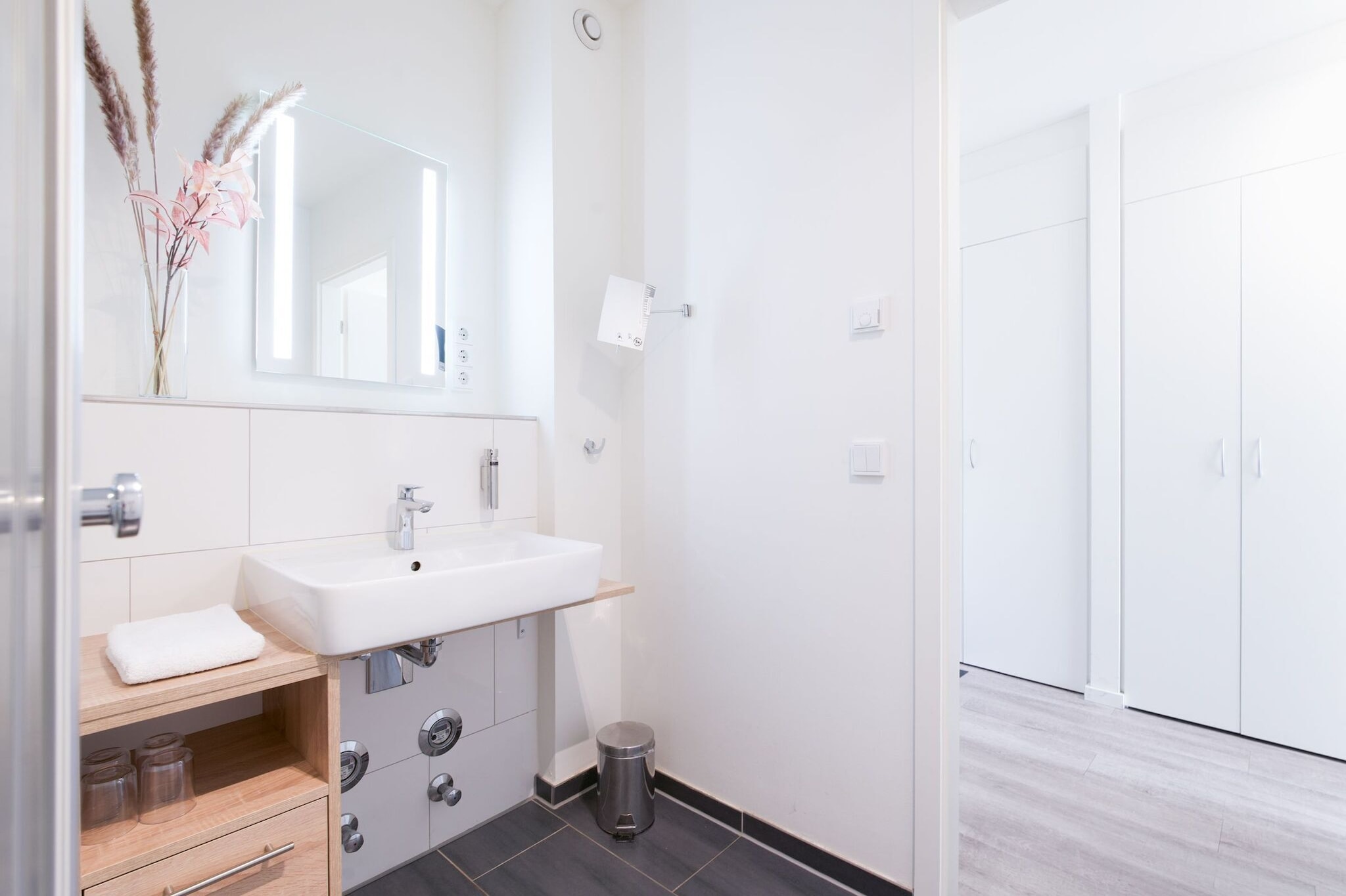Godewindpark Travemünde Deluxe-Suite 2.04 mit Ost Loggia und Wellness - Badkamer
