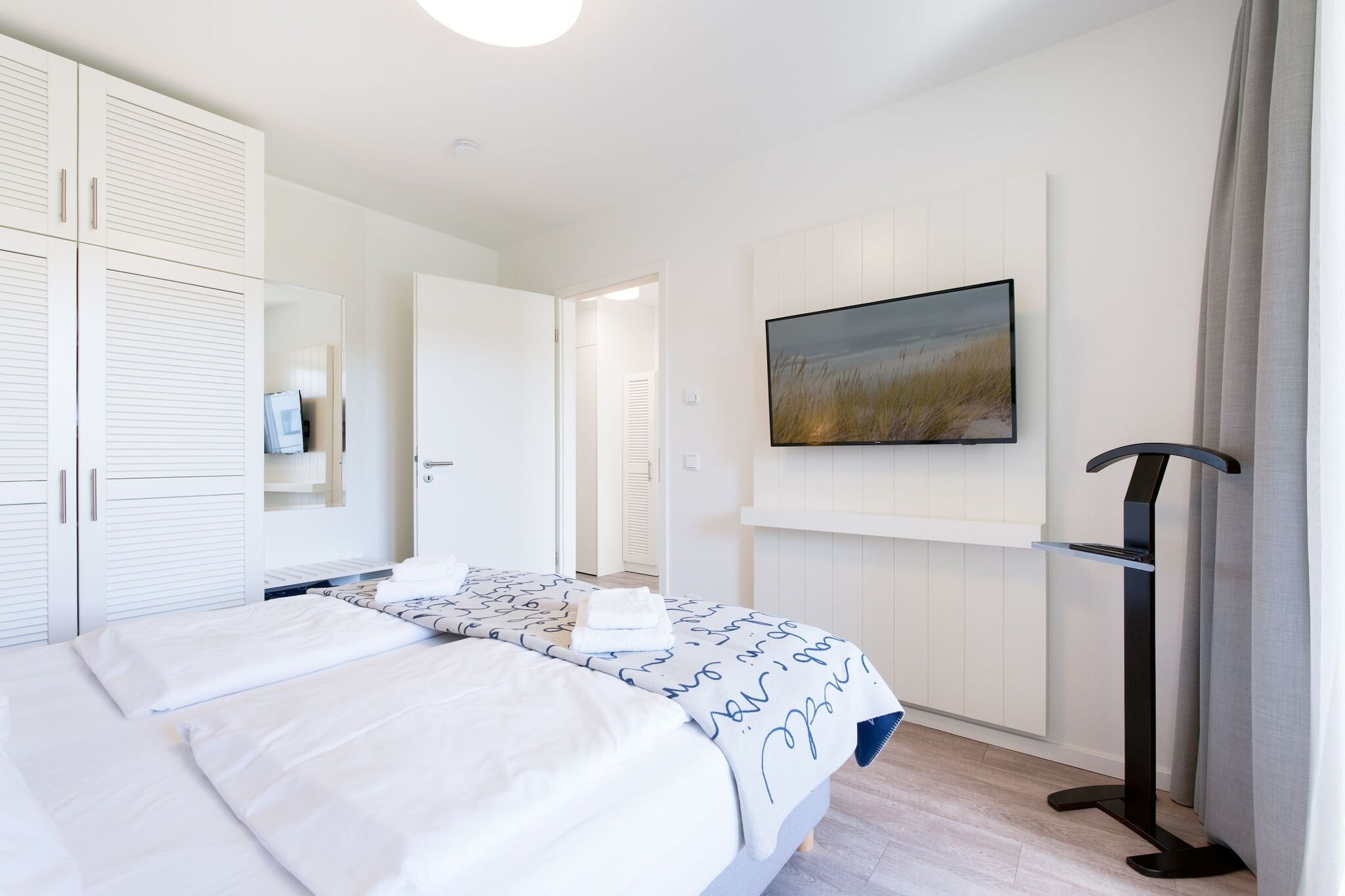 Godewindpark Travemünde Deluxe-Suite 2.04 mit Ost Loggia und Wellness - Slaapkamer