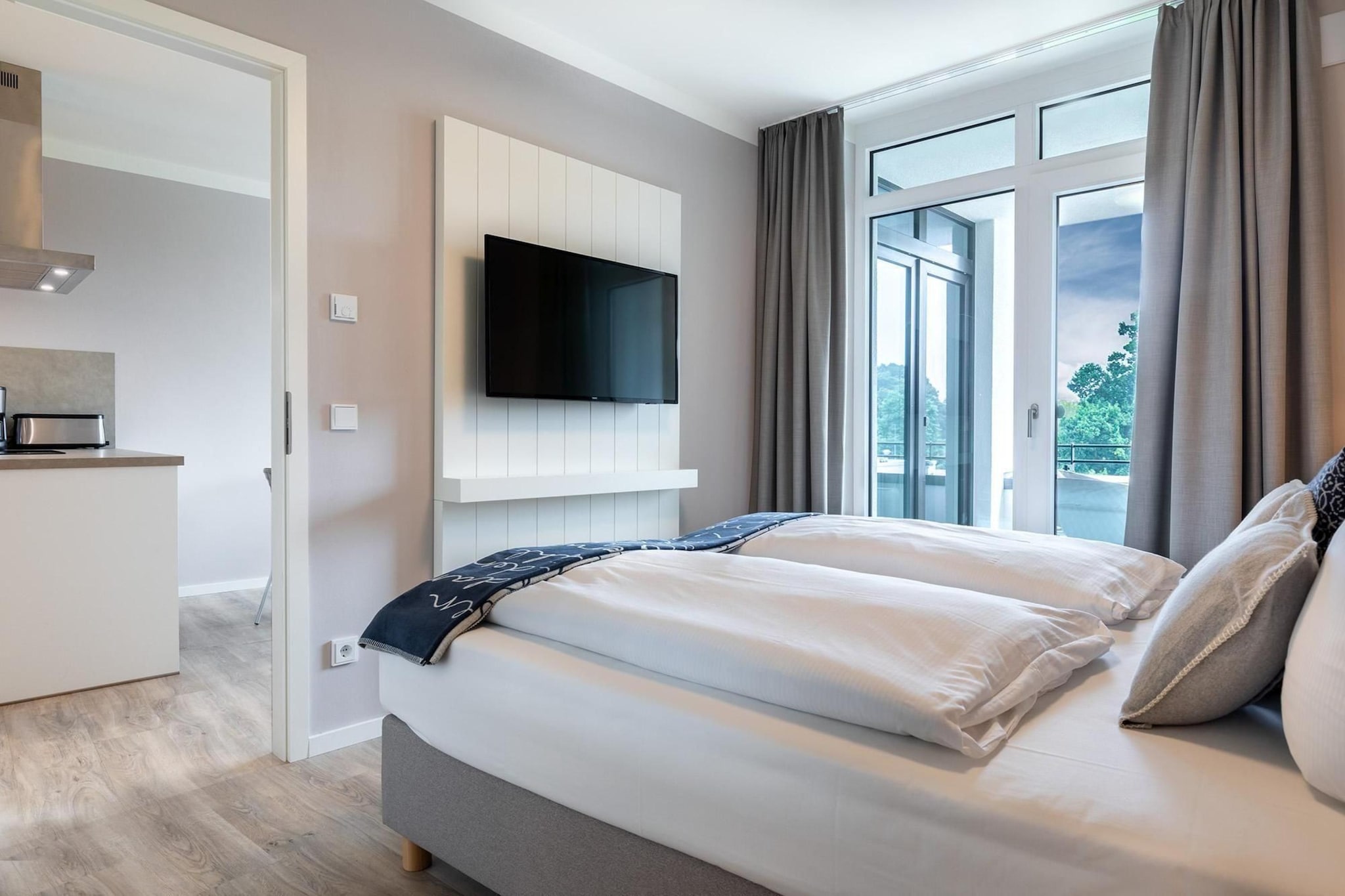 Godewindpark Travemünde Exklusives Apartment 3.12 - Slaapkamer