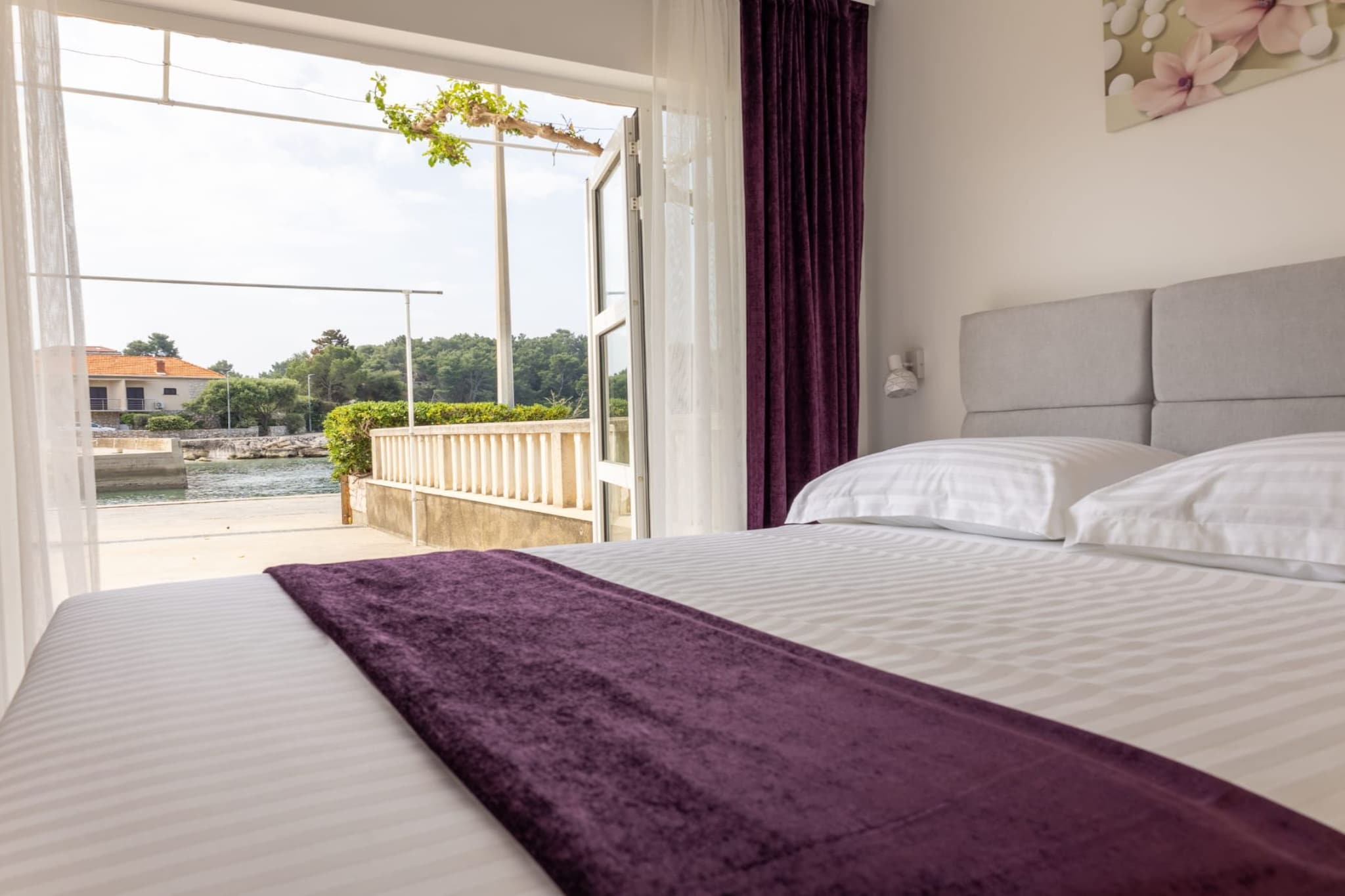 Apartman Helena Korčula - Two Bedroom Apartment with Sea View and Terrace - Slaapkamer