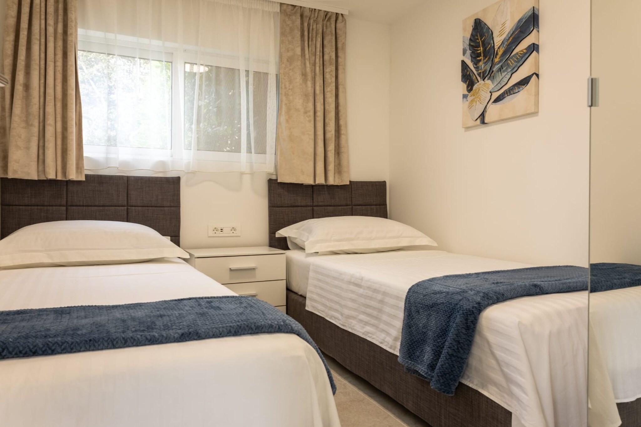 Apartman Helena Korčula - Two Bedroom Apartment with Sea View and Terrace - Slaapkamer