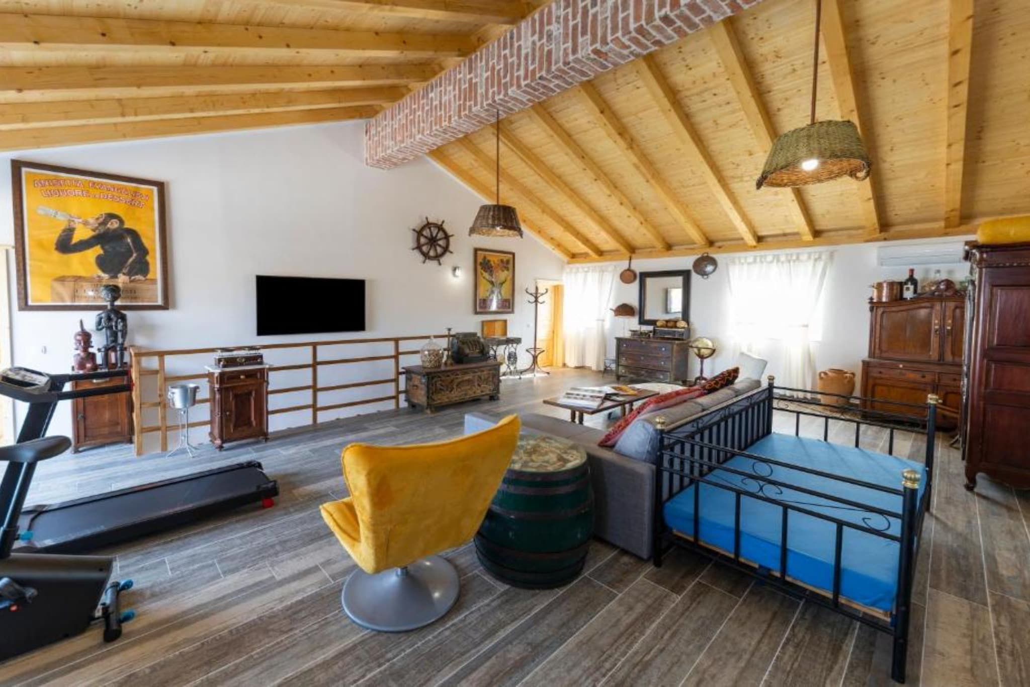 Villa Panda with pool and sea view - Woonkamer