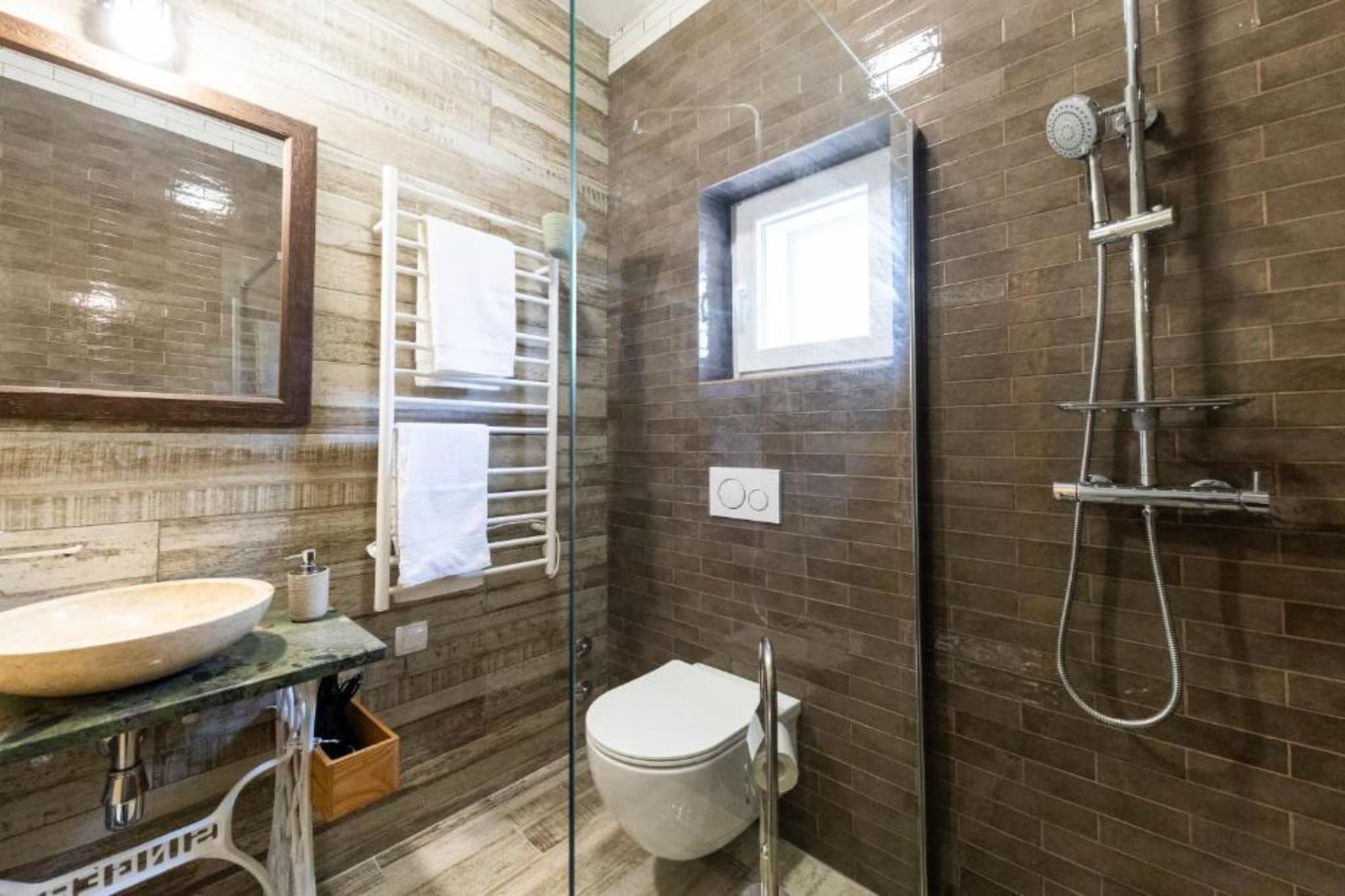 Villa Panda with pool and sea view - Badkamer