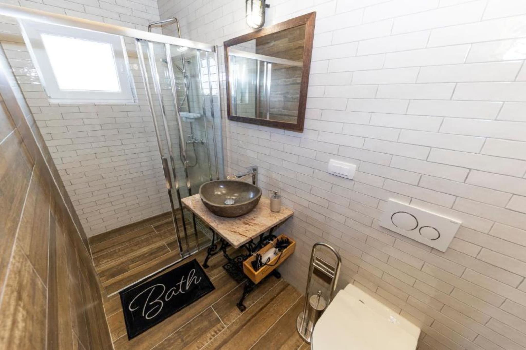 Villa Panda with pool and sea view - Badkamer