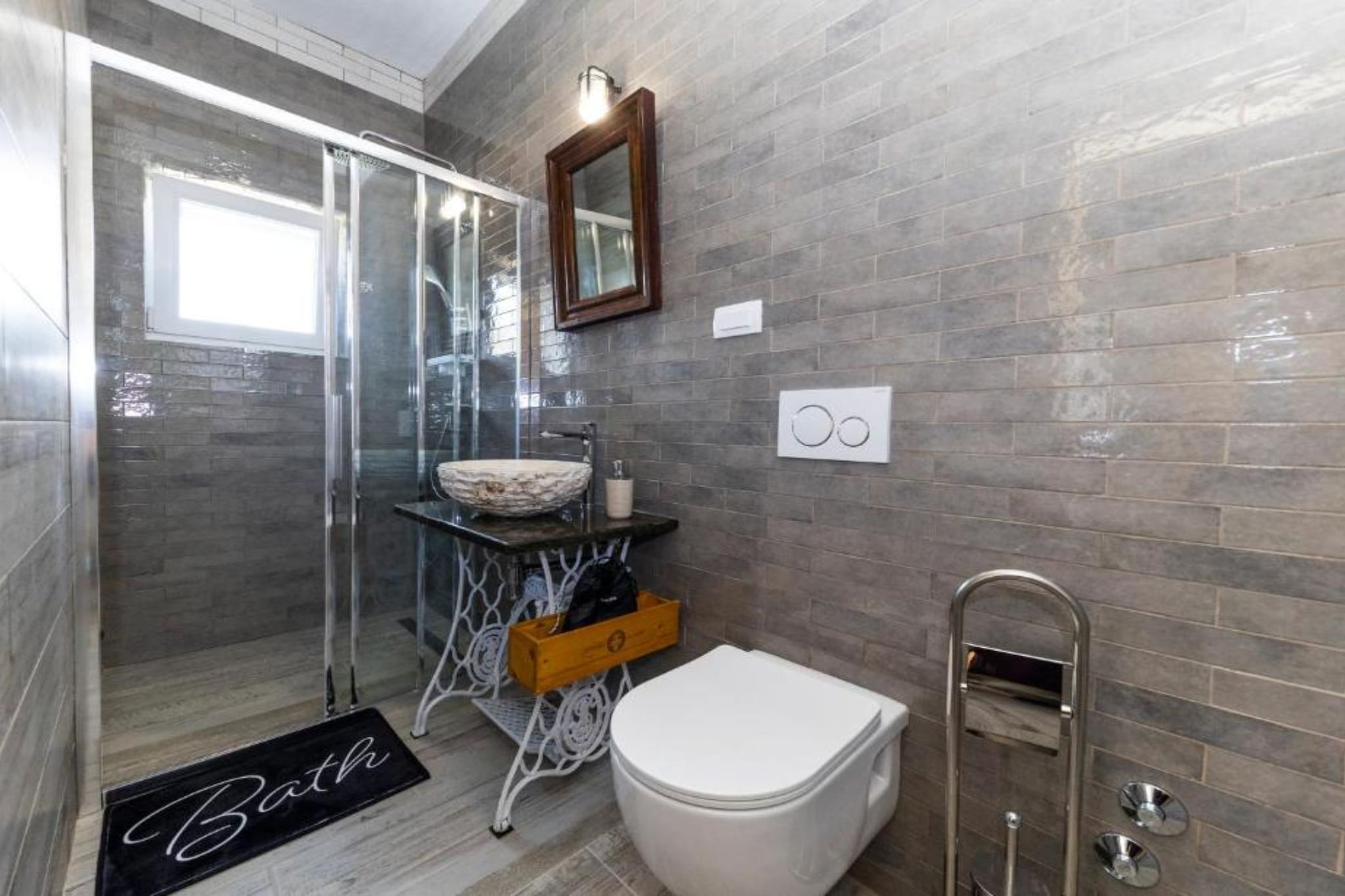 Villa Panda with pool and sea view - Badkamer