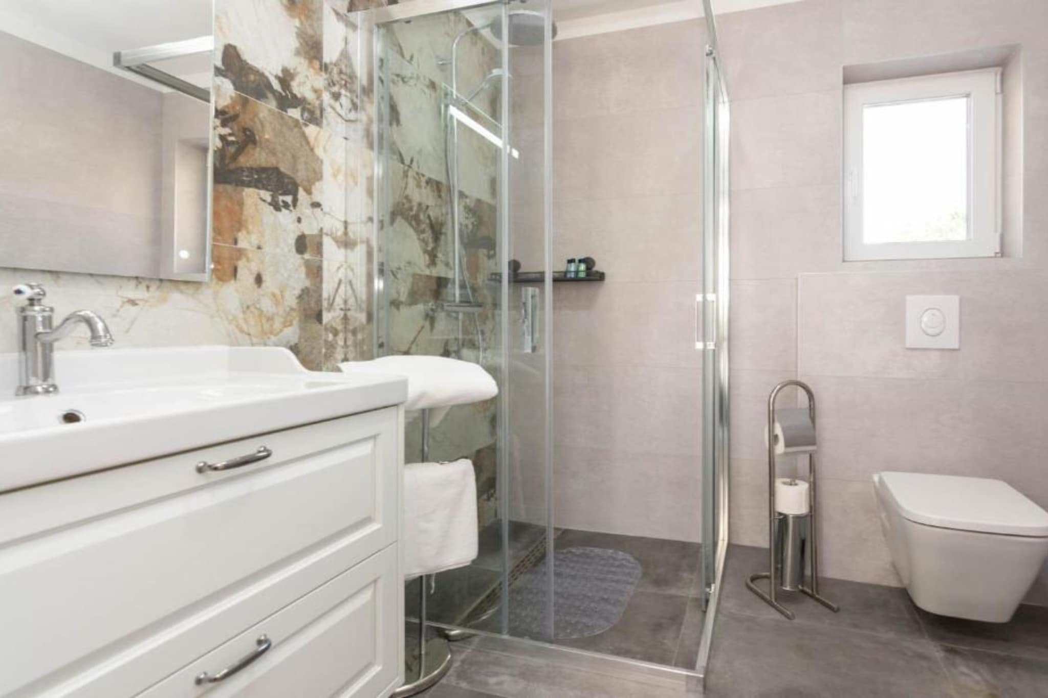 Villa Mate -  With Pool And Olive Grove - Badkamer