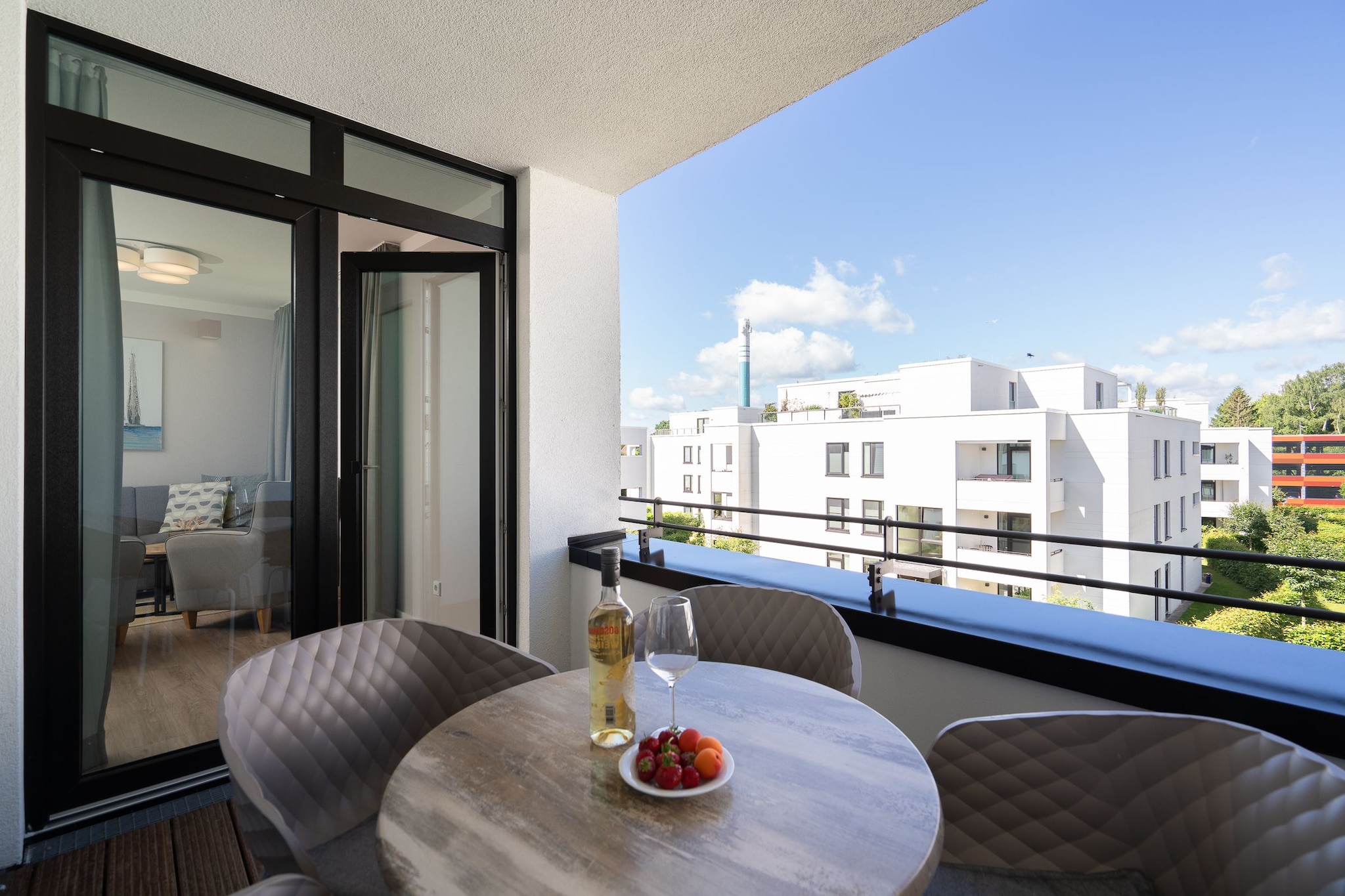 Godewindpark Travemünde Exklusivsuite 3.03 - luxuriös & hundefreundlich - Terrasbalkon