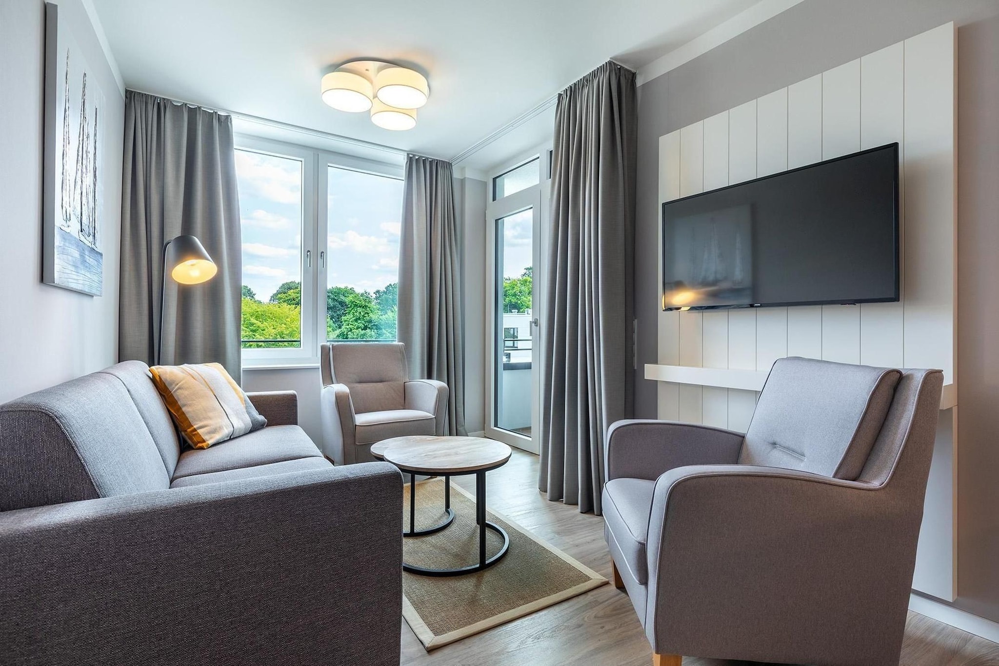 Godewindpark Travemünde Deluxe-Apartment 2.06 - Woonkamer