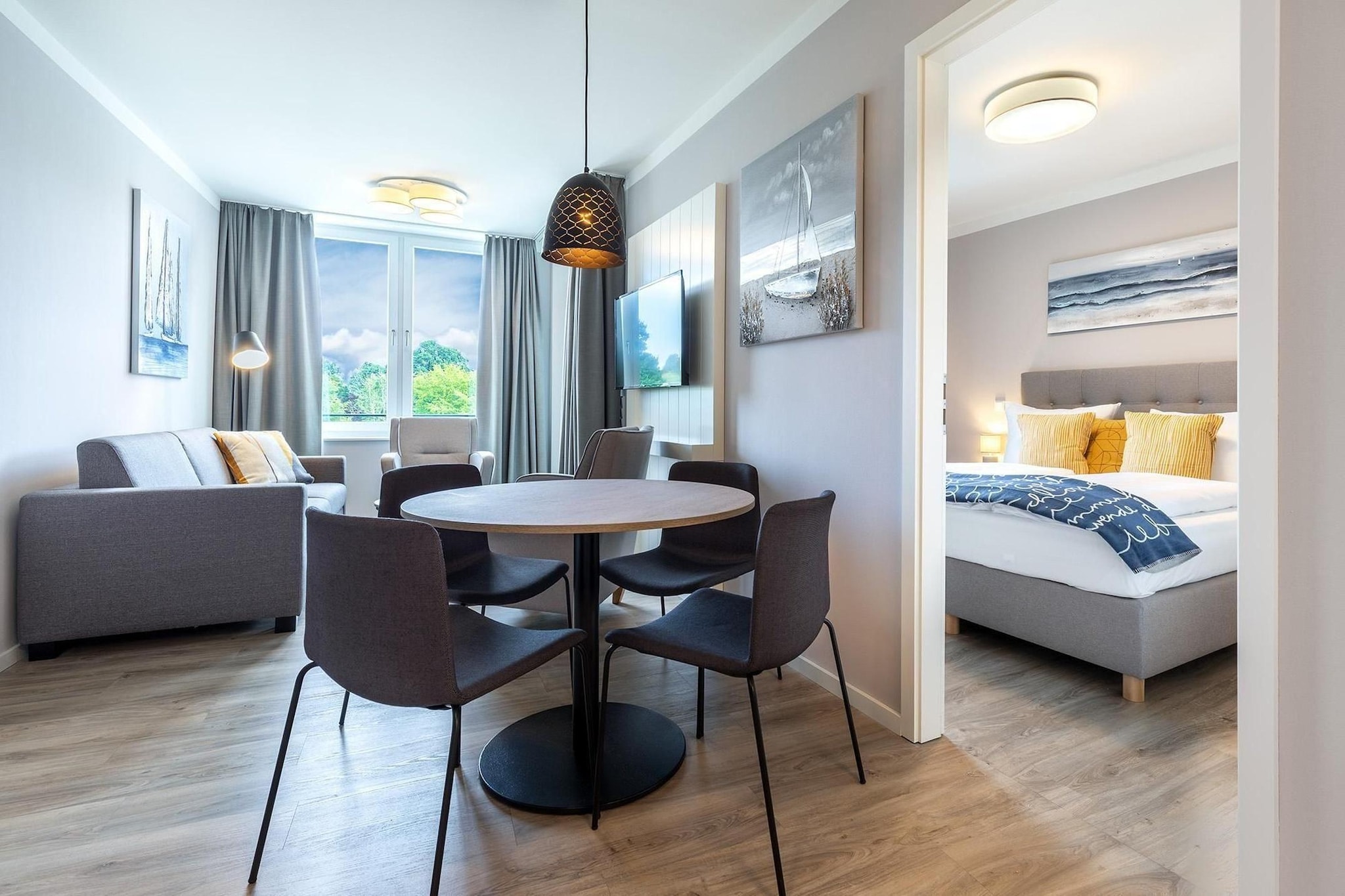 Godewindpark Travemünde Deluxe-Apartment 2.06 - Eetkamer