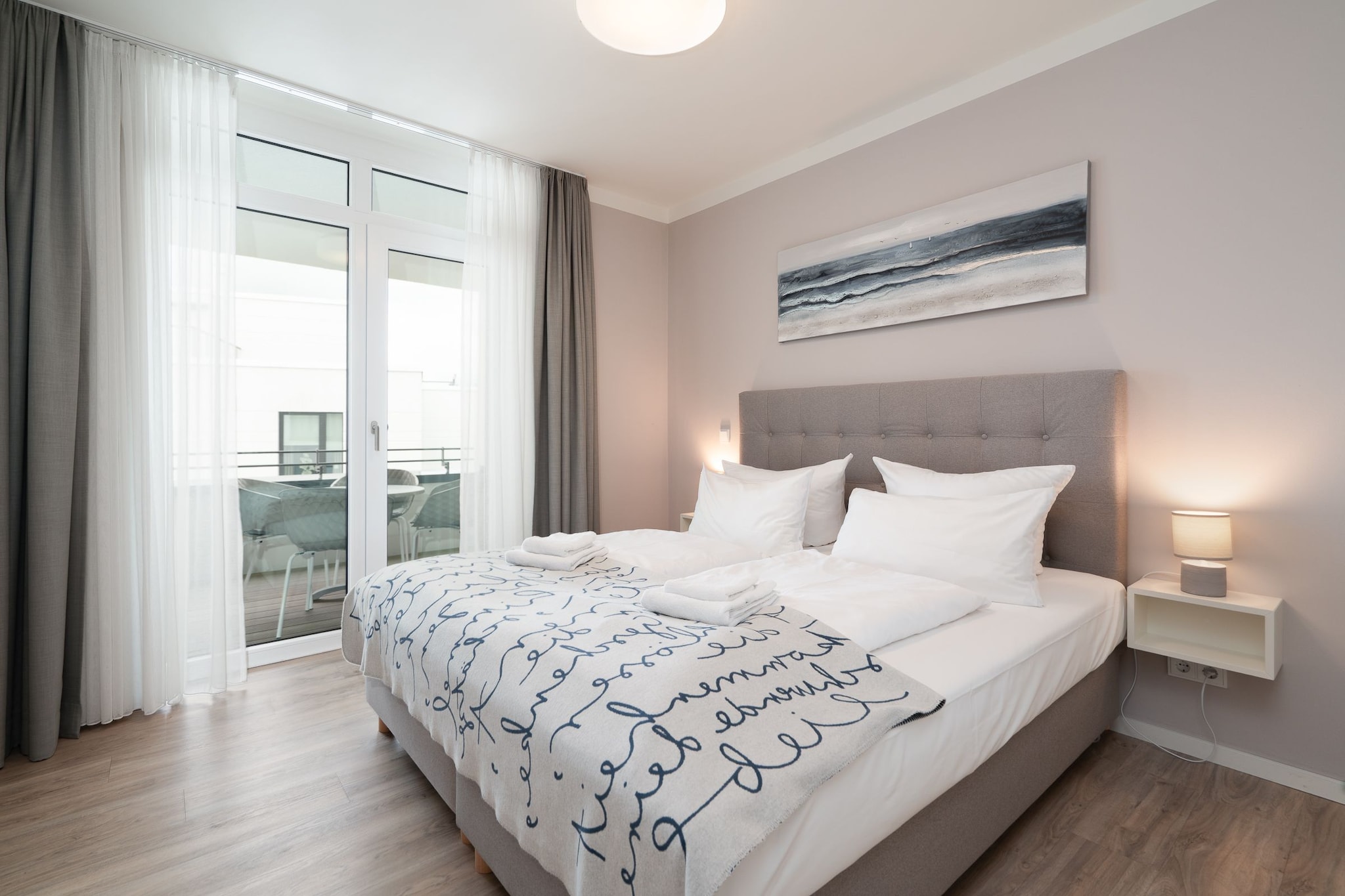 Godewindpark Travemünde Exklusives Apartment 3.11 mit Strandkorb, Begrüßungsgetränken und hundefreundlich - Slaapkamer