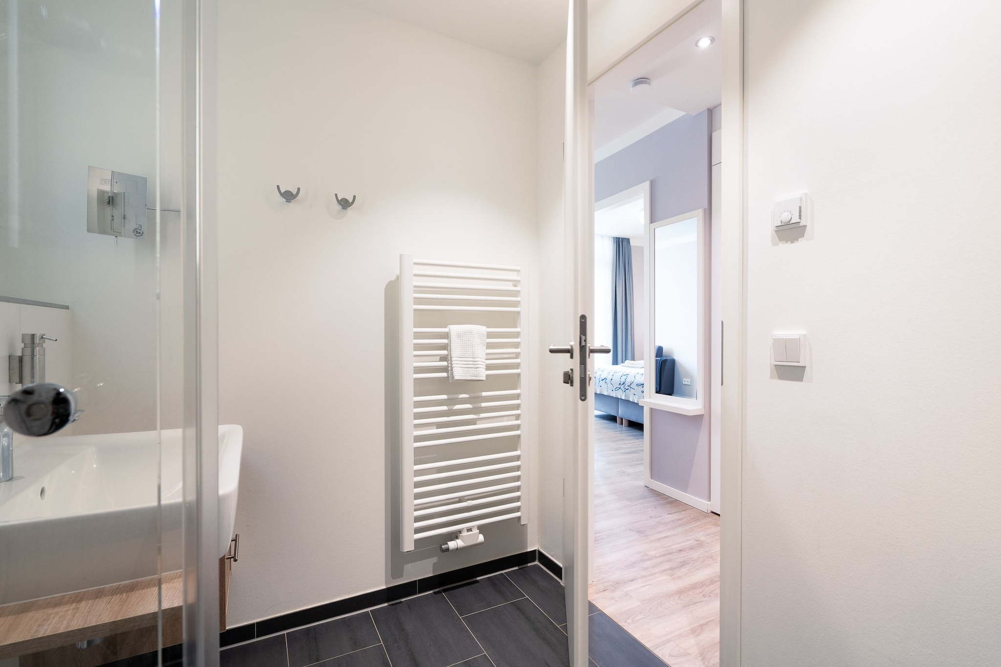 Godewindpark Travemünde Exklusives Apartment 3.11 mit Strandkorb, Begrüßungsgetränken und hundefreundlich - Badkamer