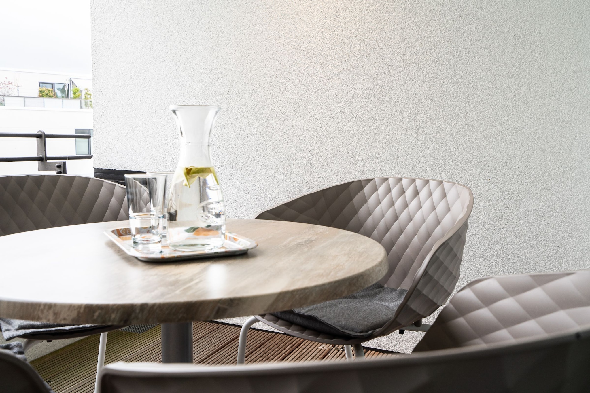Godewindpark Travemünde Exklusives Apartment 3.11 mit Strandkorb, Begrüßungsgetränken und hundefreundlich - Terrasbalkon