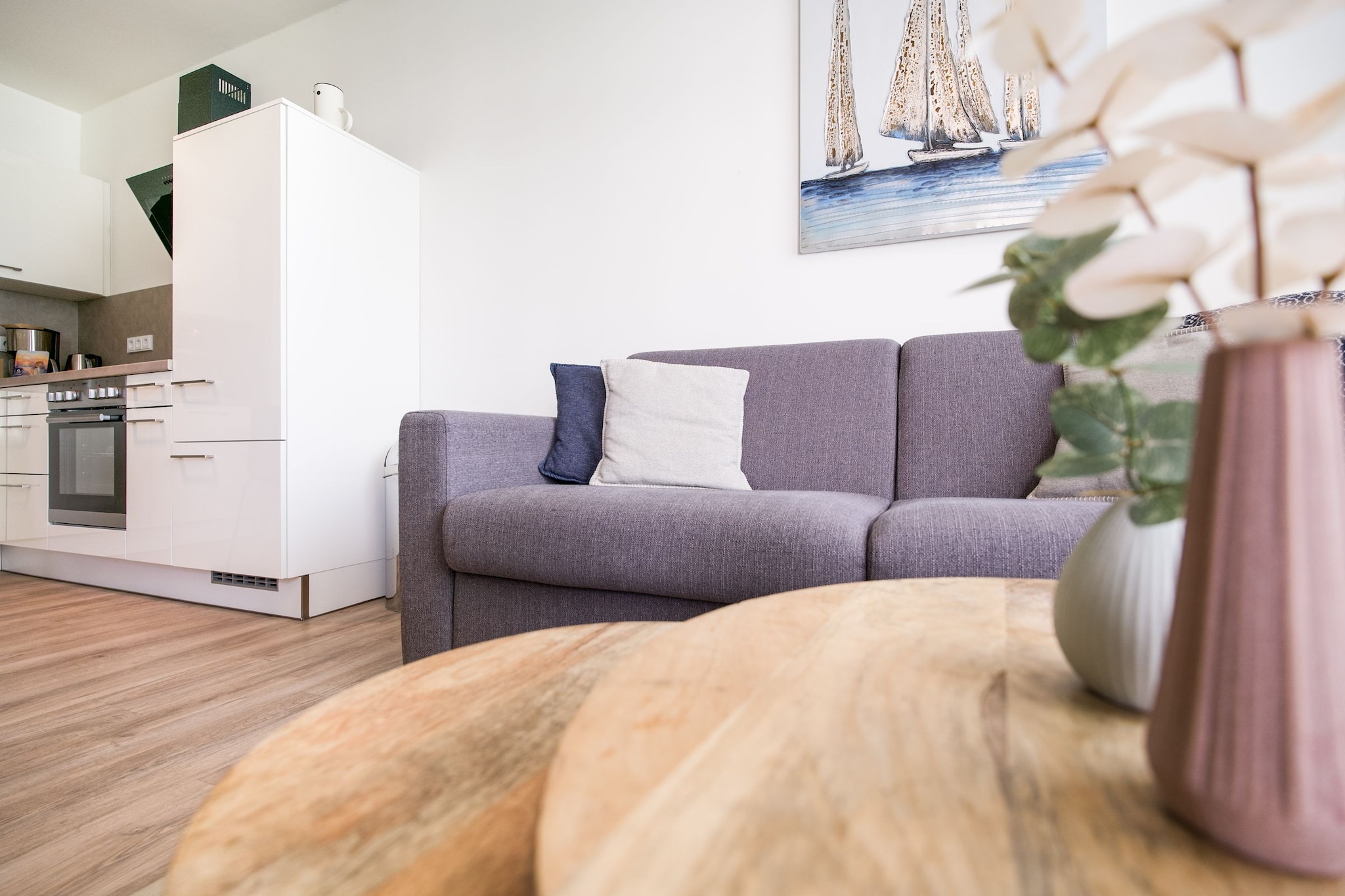 Godewindpark Travemünde Deluxe-Apartment 2.07 mit Strandkorb am Strand - Woonkamer