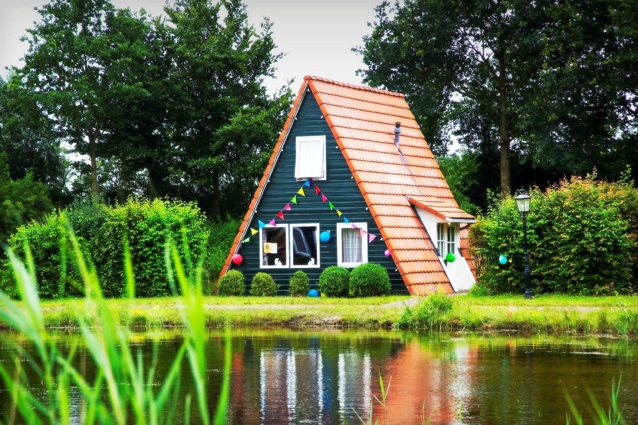 Cottage avec jardin, près de l'étang de pêche
