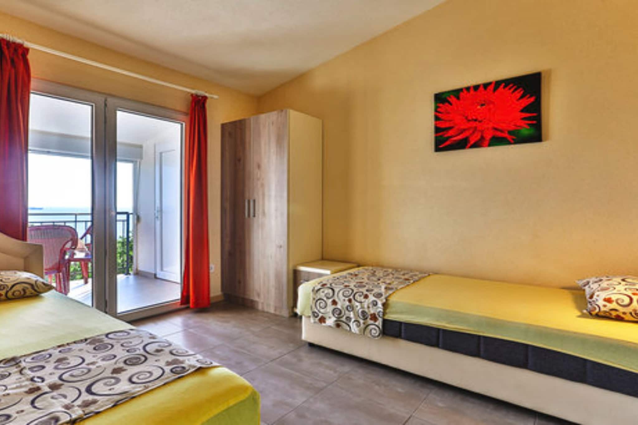 Beachfront Sunset Apartments Sutomore - Studio Apartment with Sea View and Terrace (Owner 20)