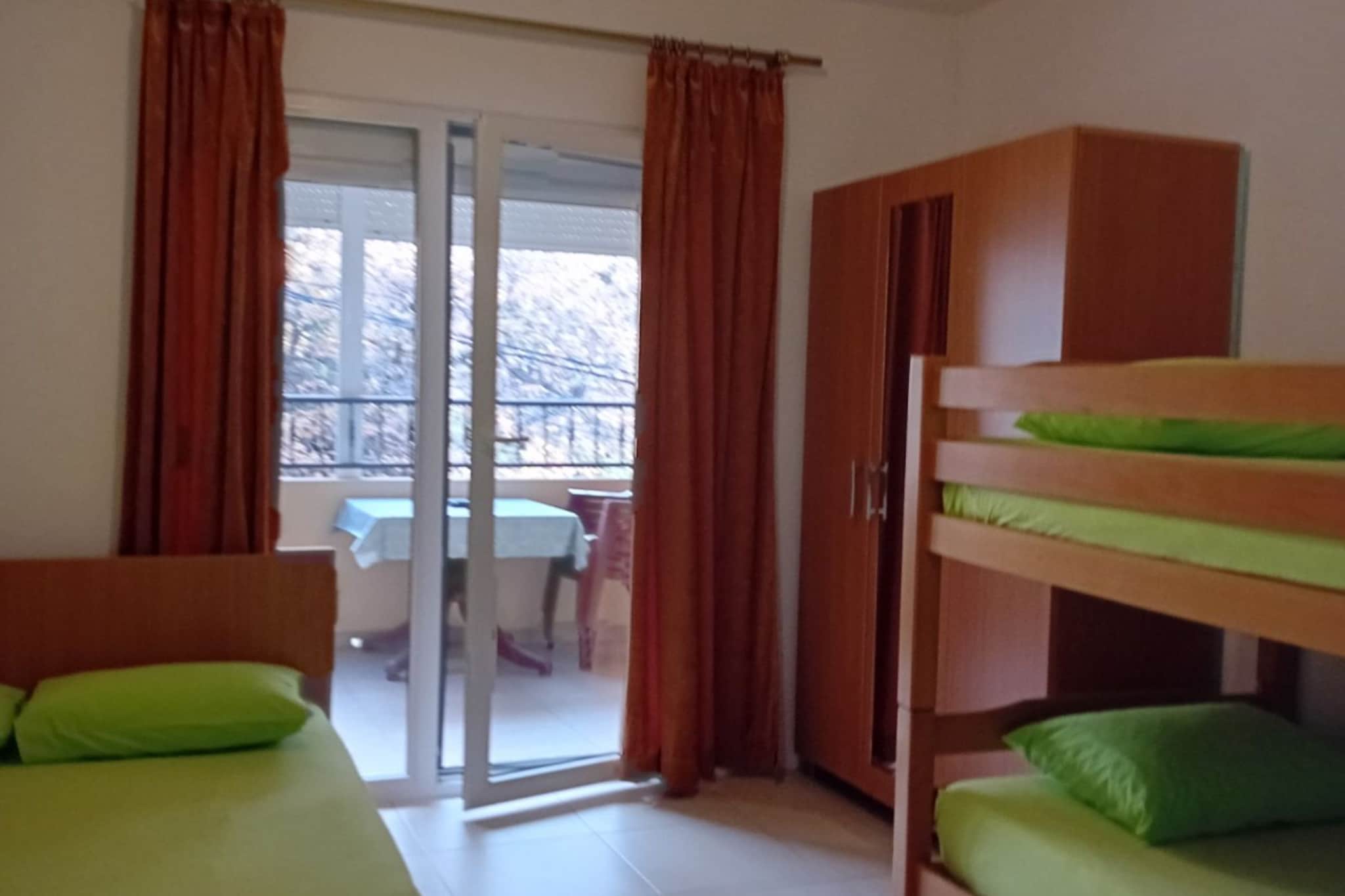 Beachfront Sunset Apartments Sutomore - Classic Studio Apartment with Mountain View and Loggia