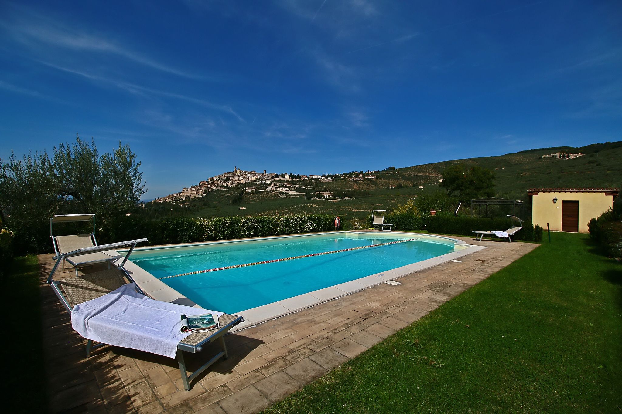Agriturismo in the hills, private terrace, swimming pool and beautiful view