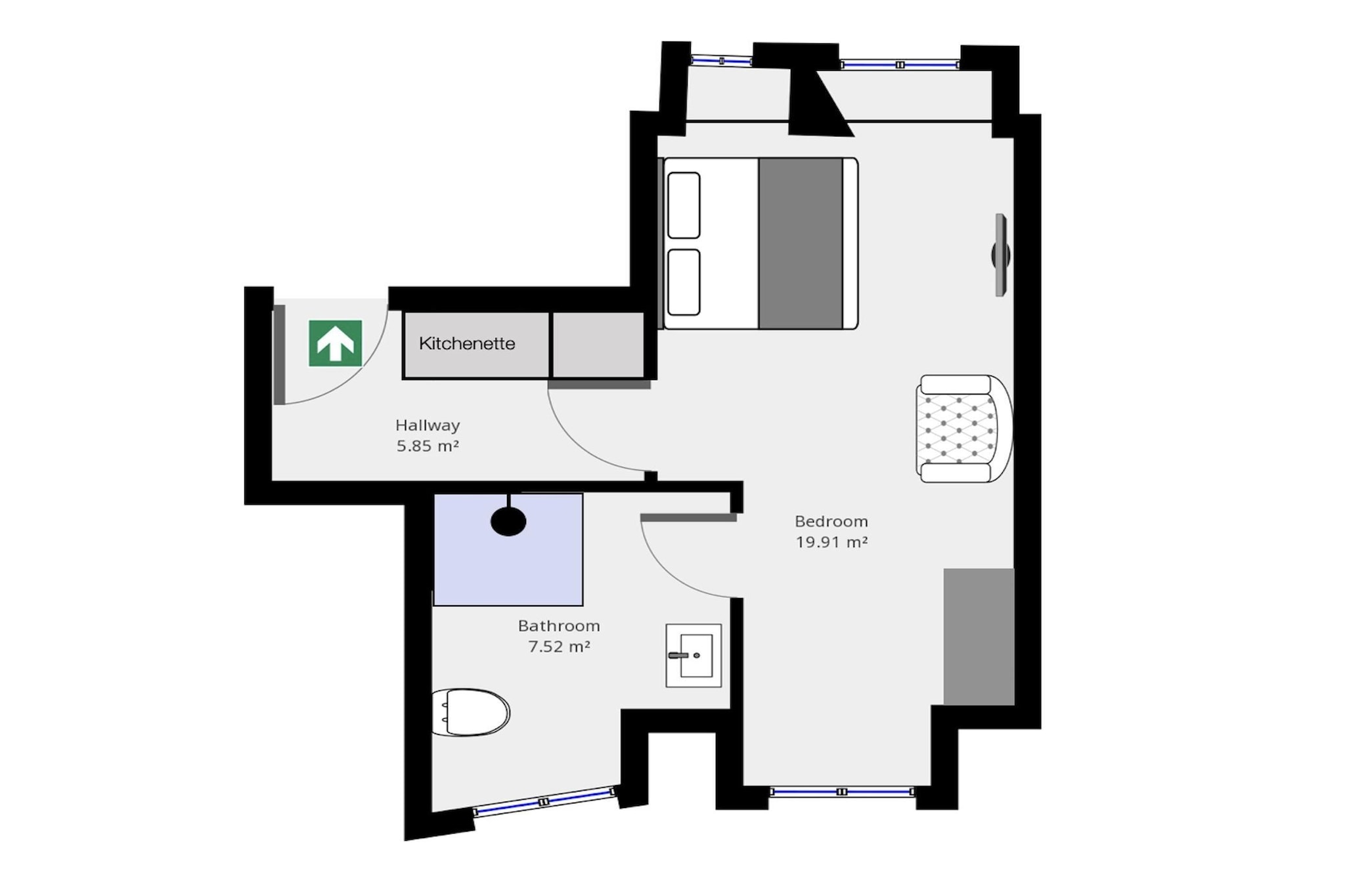 B8.Churchill 5 - Plattegrond