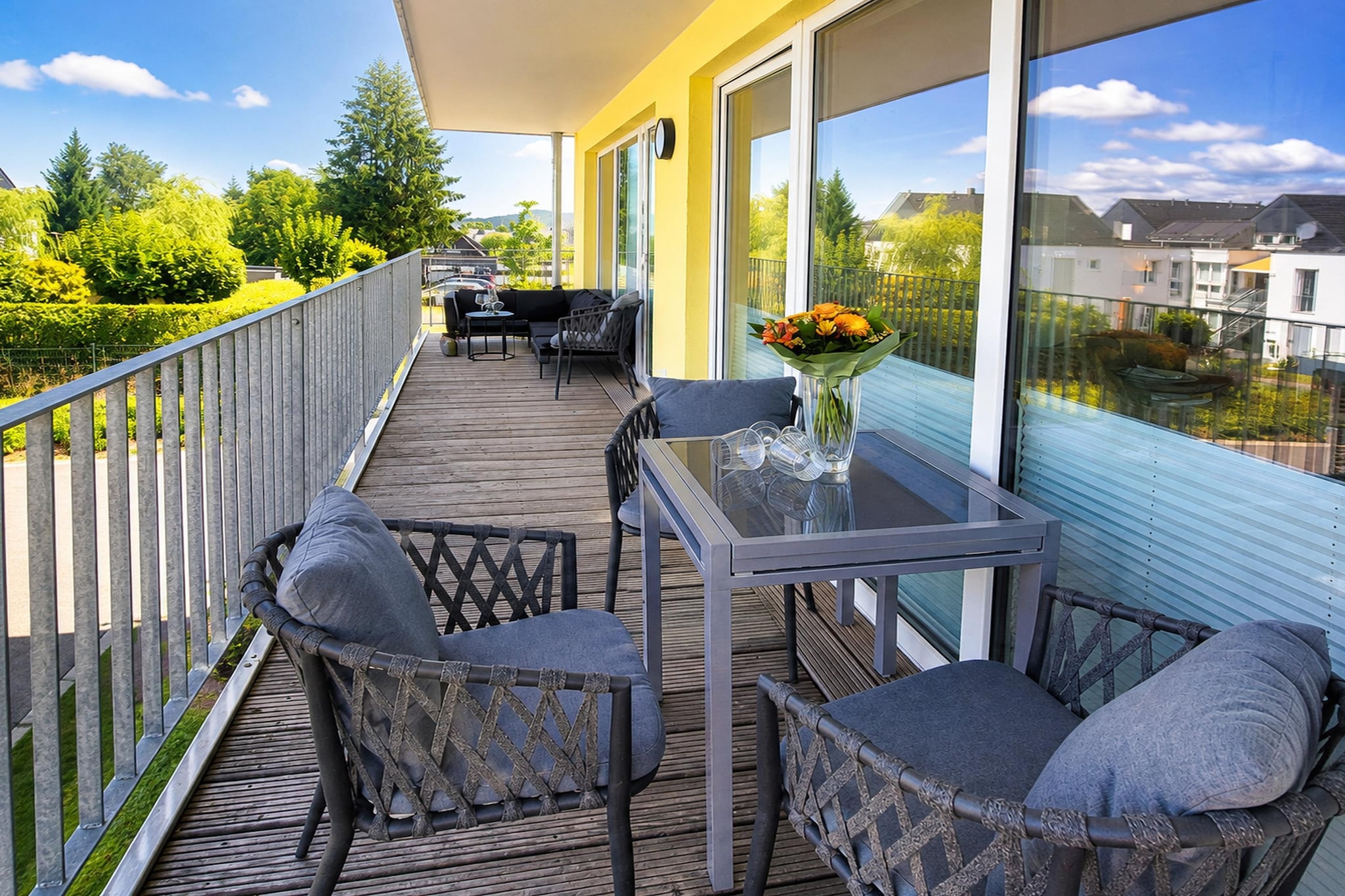 1 SZ/4 P- Winterberg Appartement 21140 - Terrasbalkon