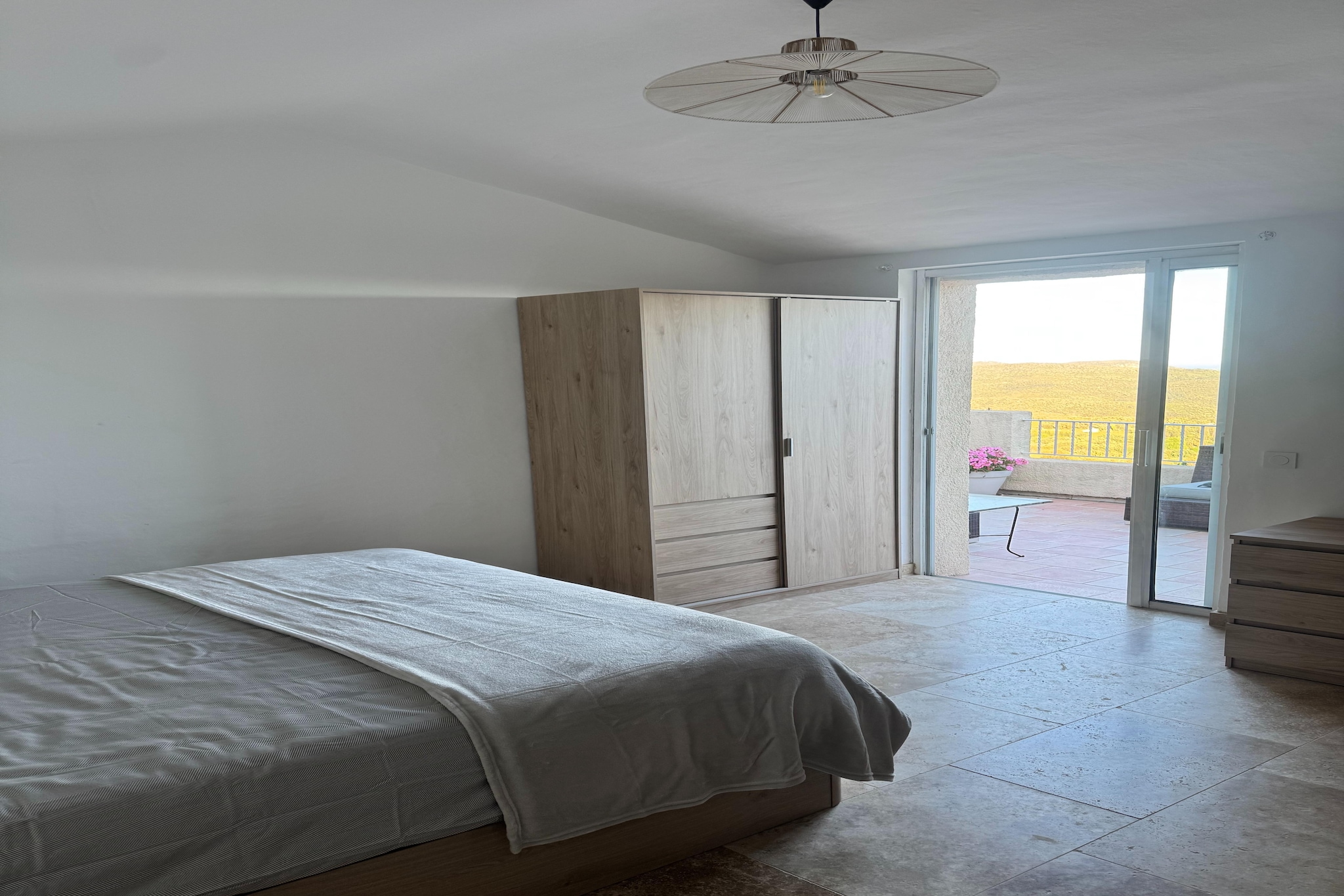 Maison de campagne avec piscine chauffée - Chambre