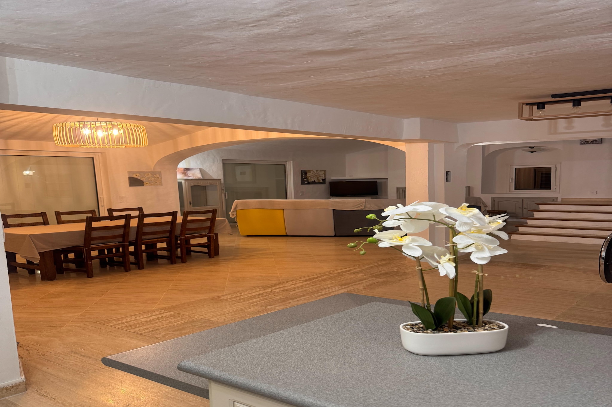 Maison de campagne avec piscine chauffée - Salon