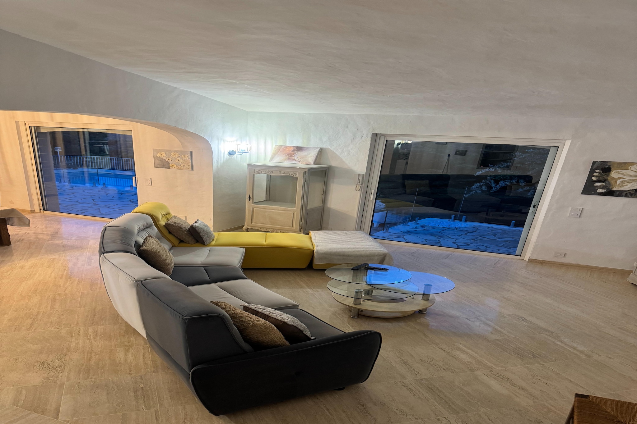 Maison de campagne avec piscine chauffée - Salon