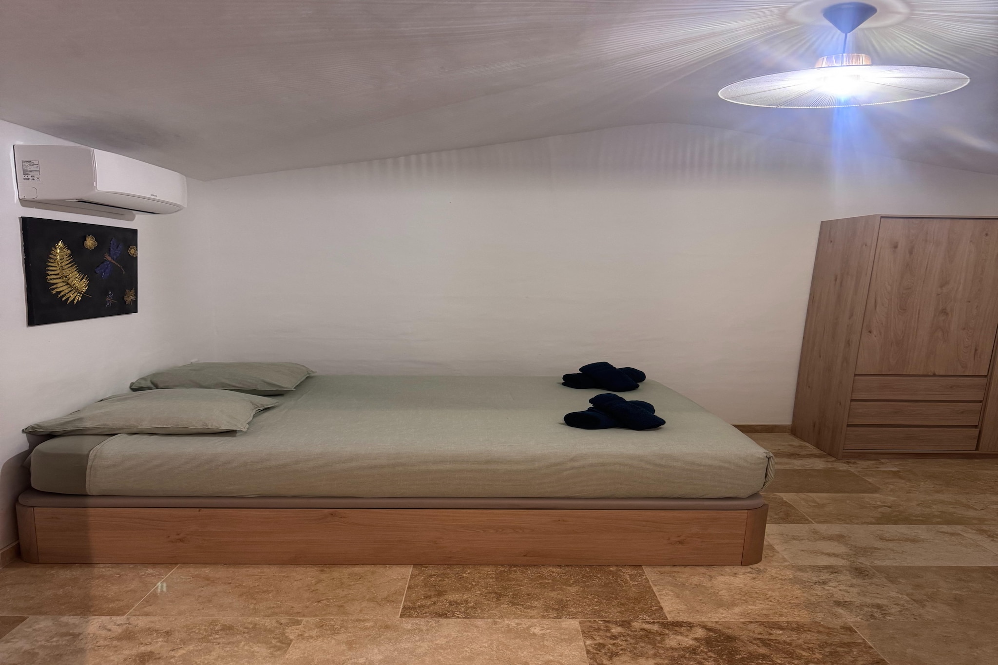 Maison de campagne avec piscine chauffée - Chambre