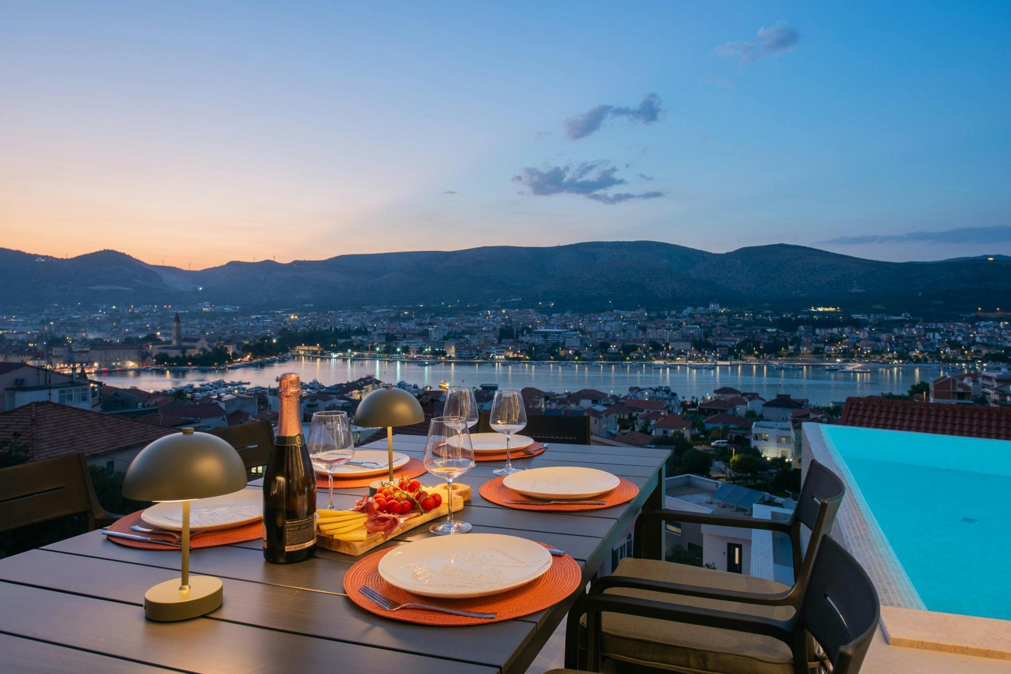 Velvet View Villa - View in summer