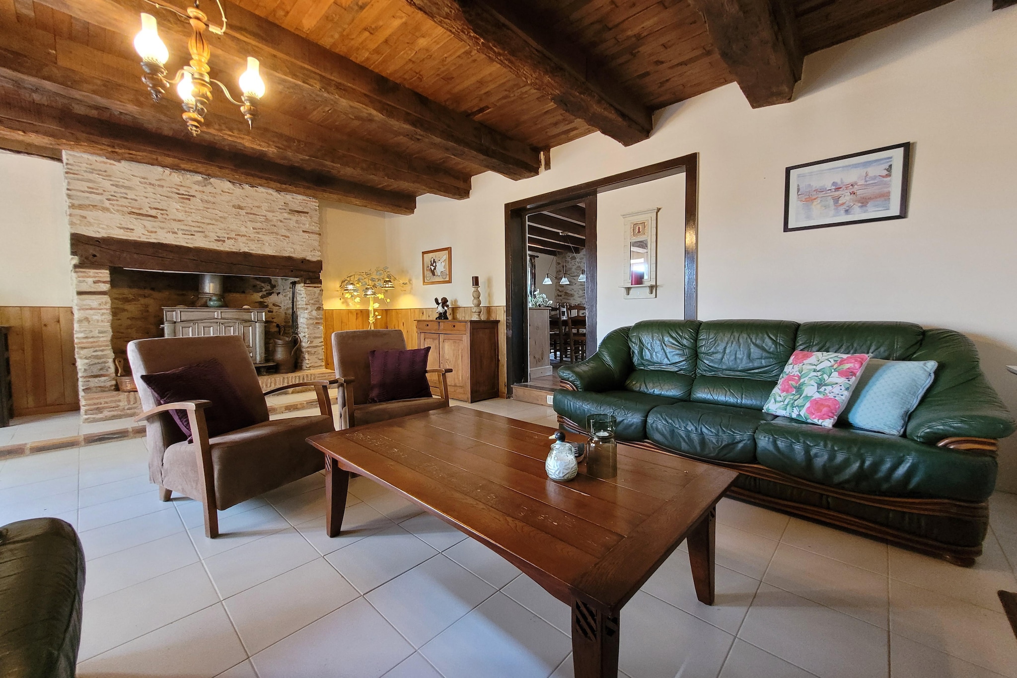 Gite La Vigne - Woonkamer
