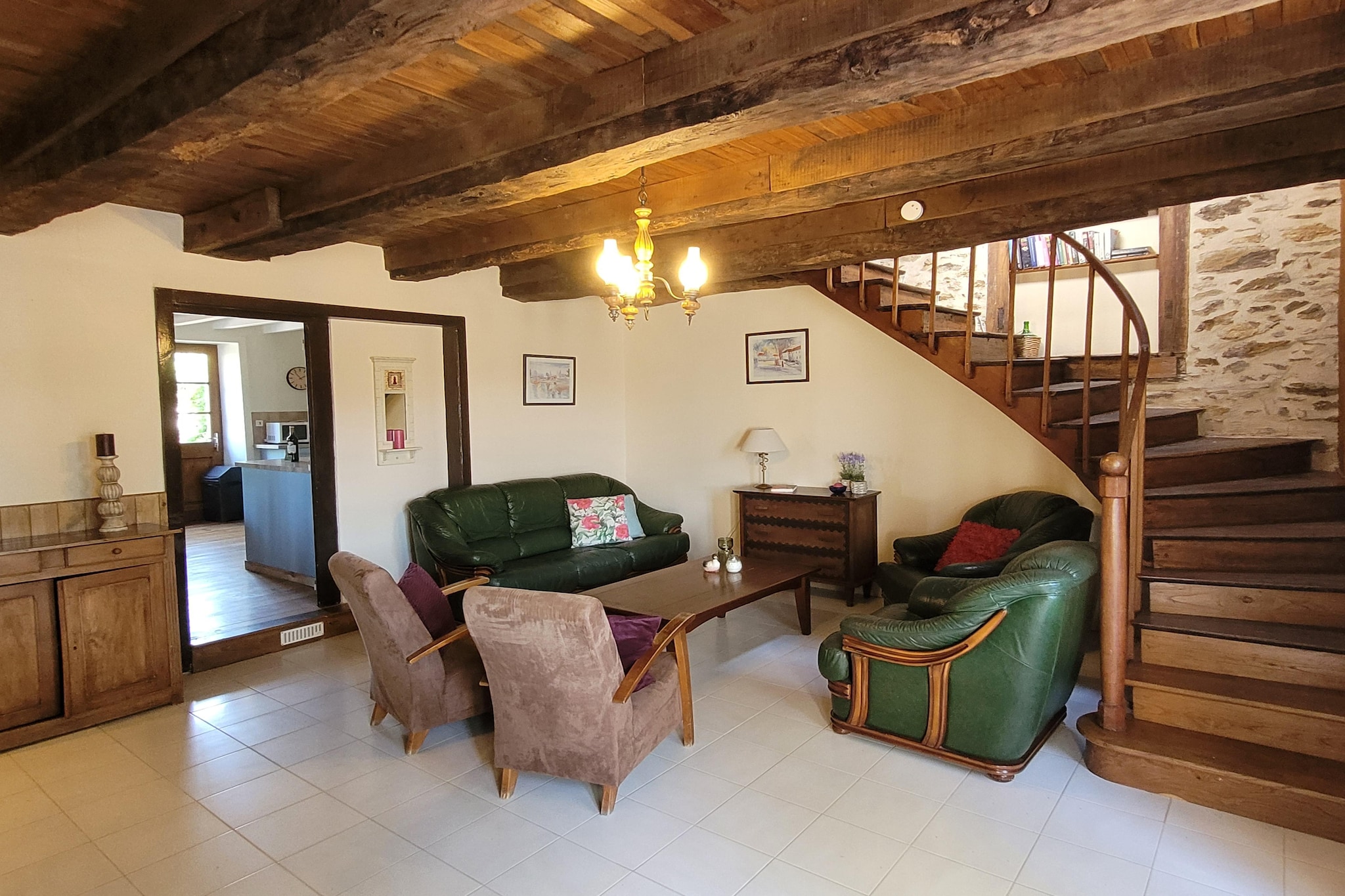 Gite La Vigne - Woonkamer